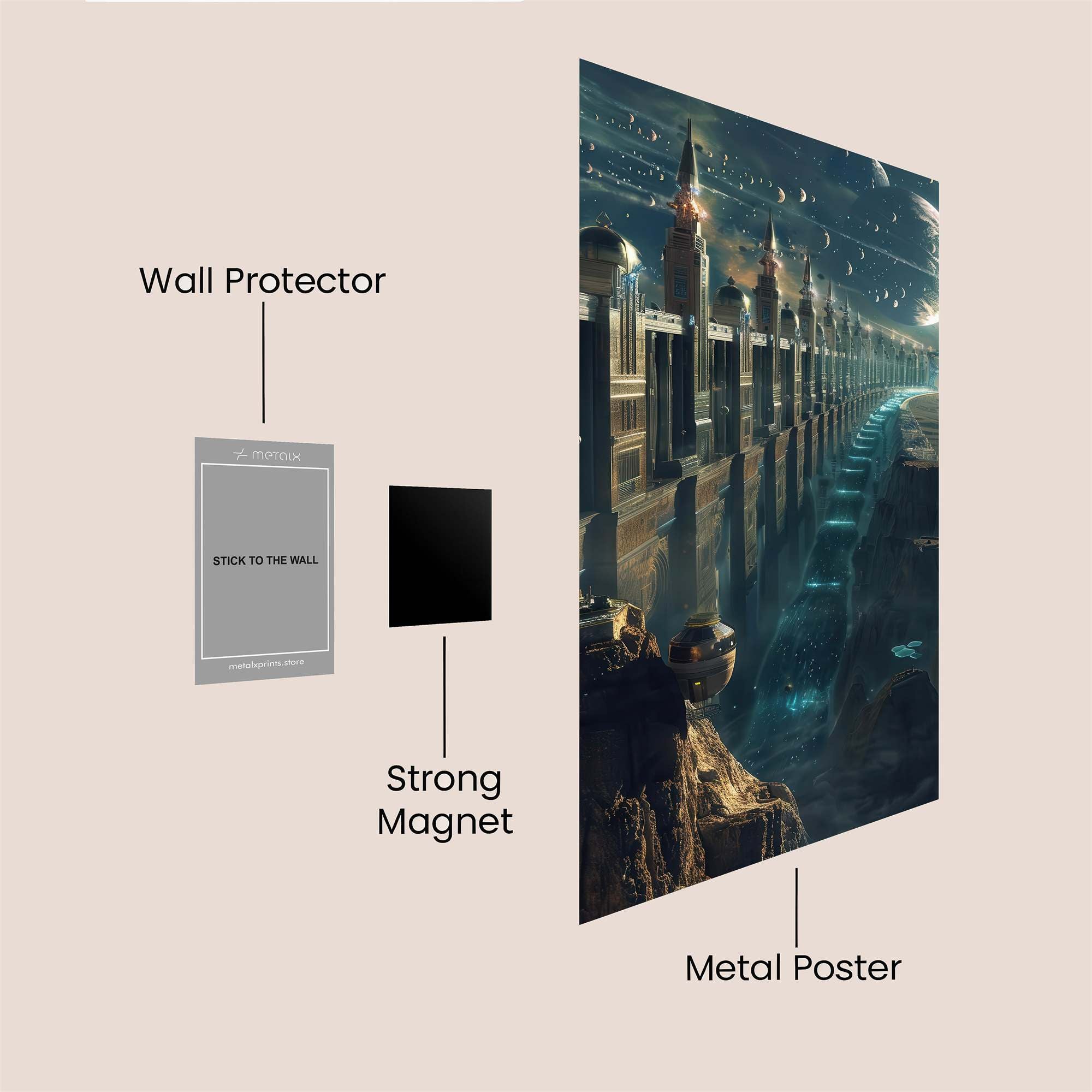 Celestial Fortress Safe Wall Magnetic / M
