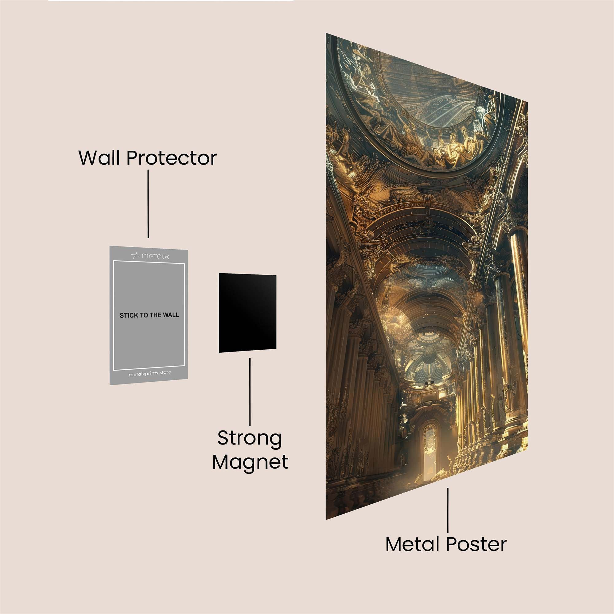 Cathedral Dream Safe Wall Magnetic / M