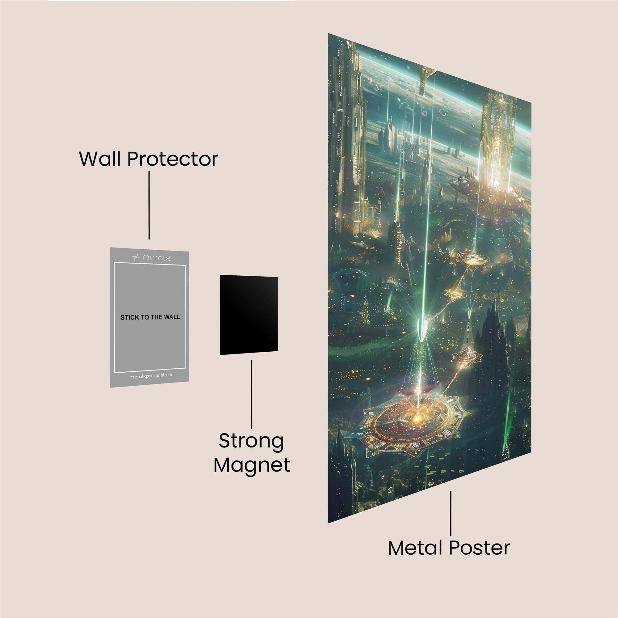 Neon Rapture Safe Wall Magnetic / M