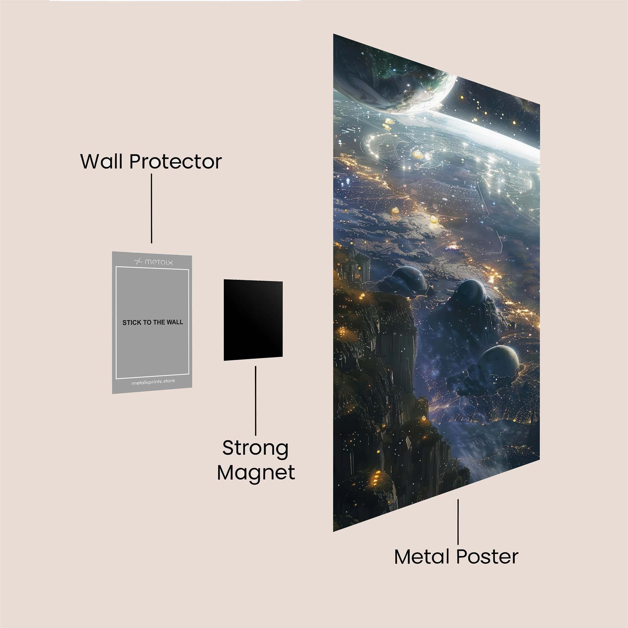 Cosmic Serenity Safe Wall Magnetic / M