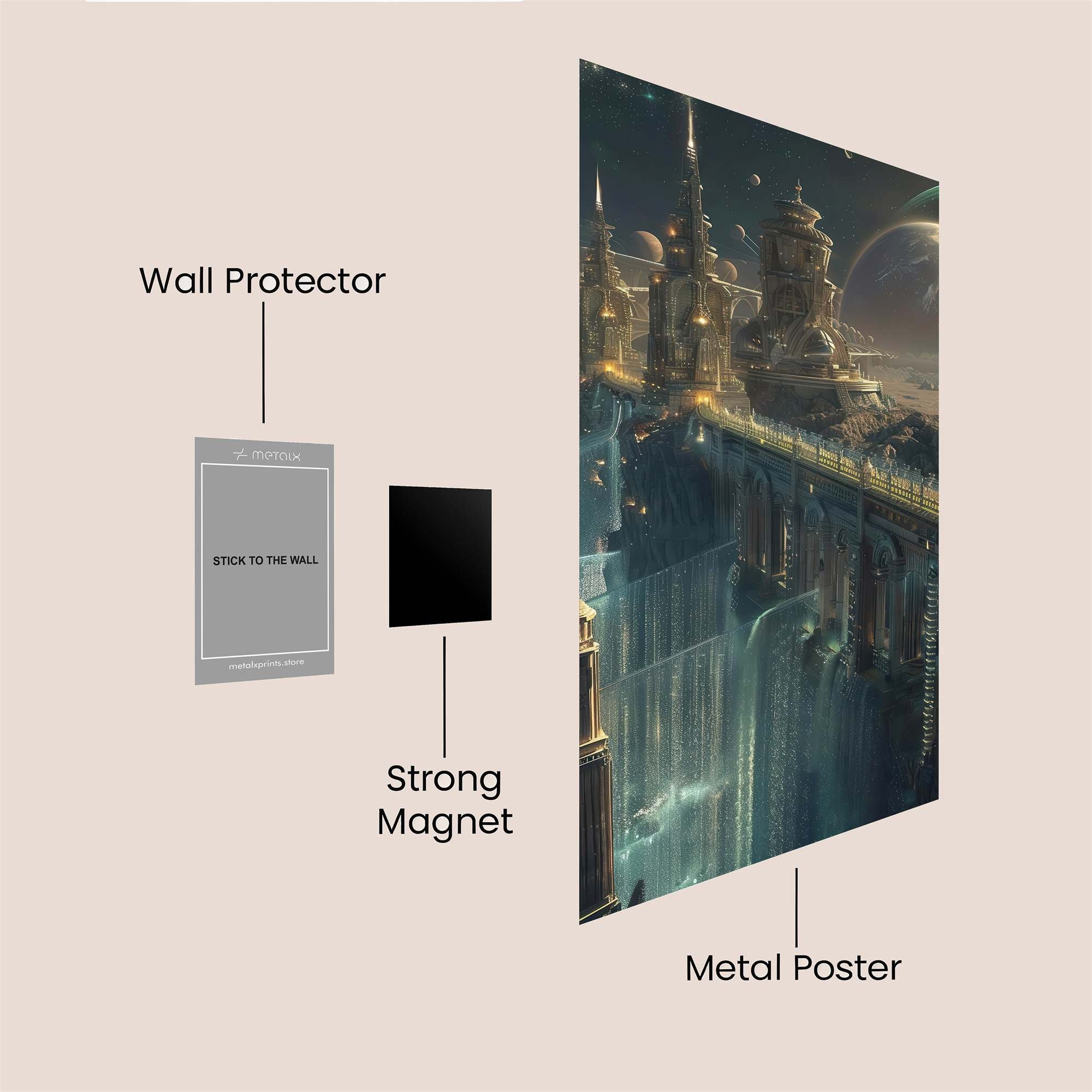 Cosmic Serenity Safe Wall Magnetic / M