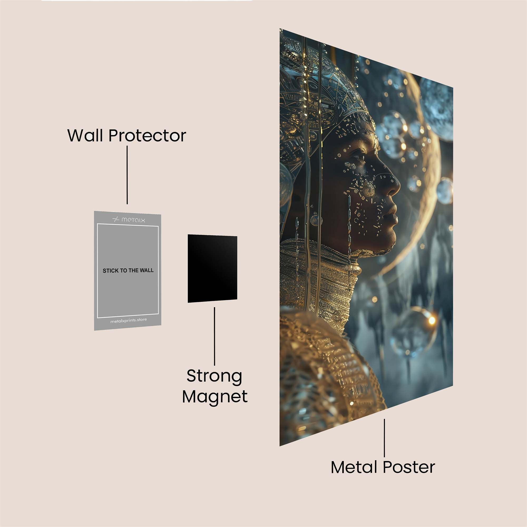 Cosmic Serenity Safe Wall Magnetic / M