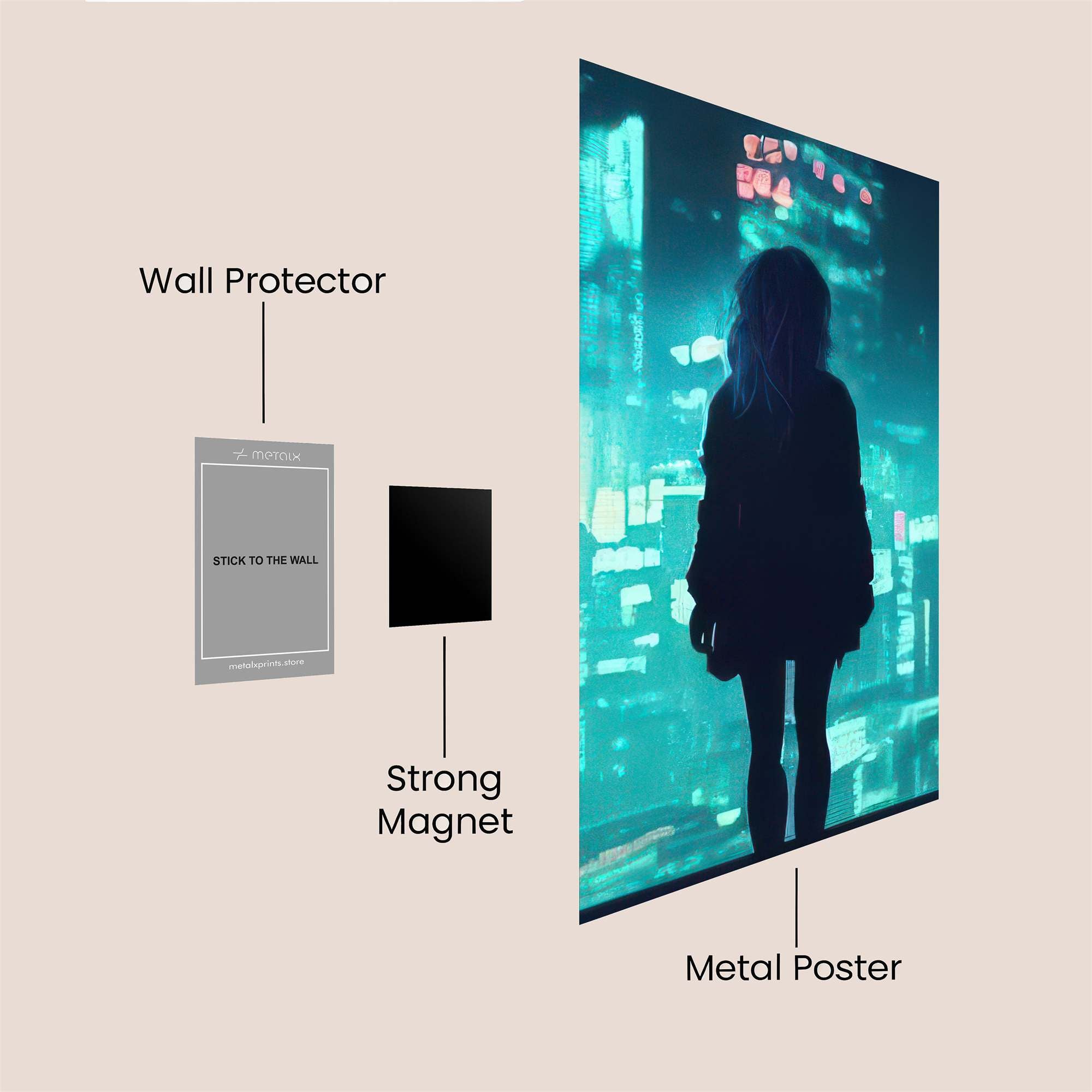 Cyber Solitude Safe Wall Magnetic / M