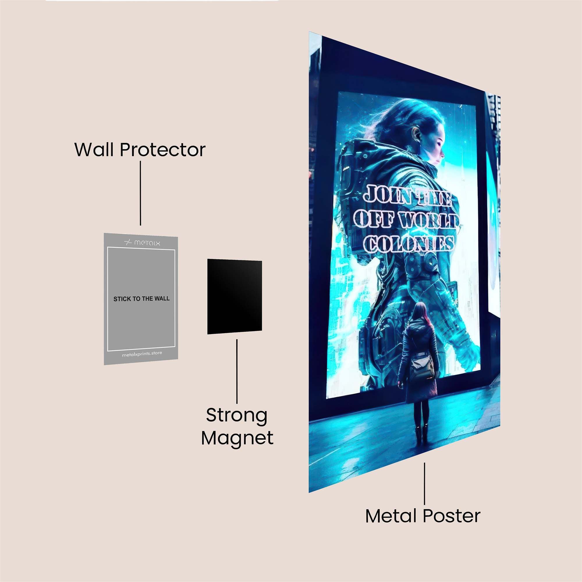 Lara Intrigued Safe Wall Magnetic / M