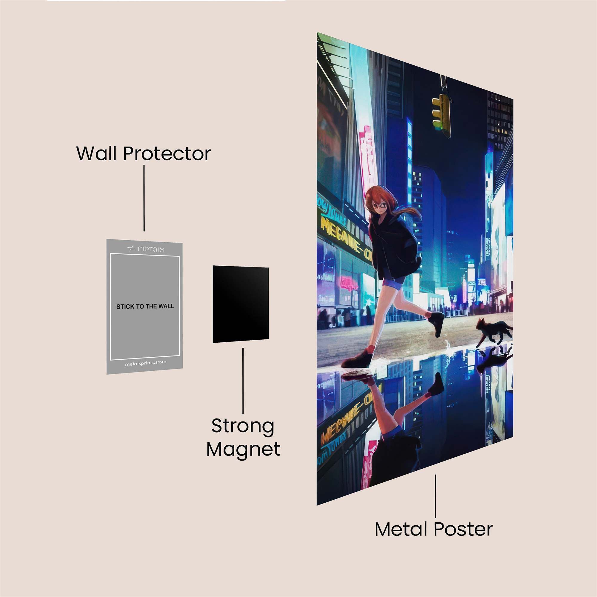 NeonWander Safe Wall Magnetic / M