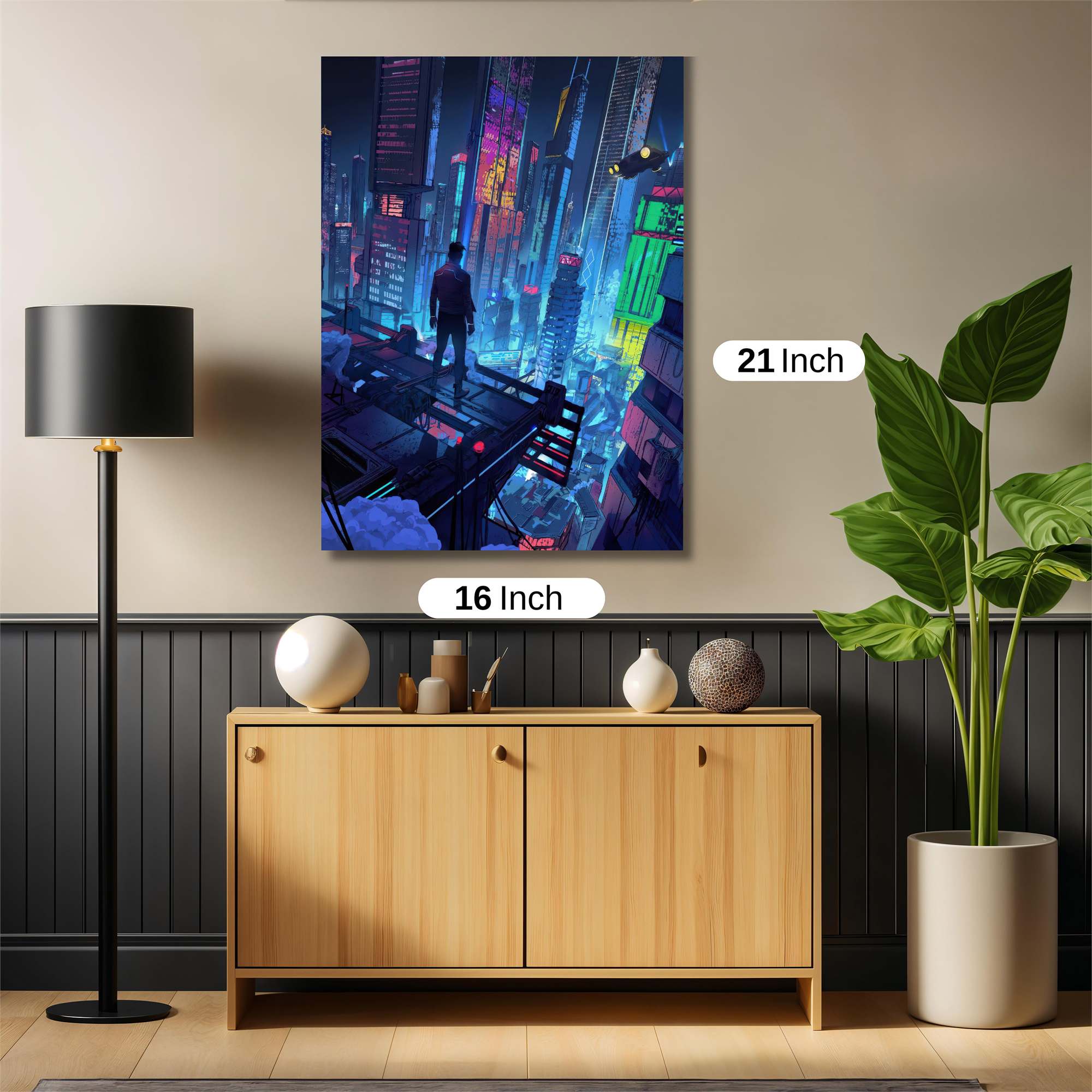 Cyberpunk Solitude Safe Wall Magnetic / M