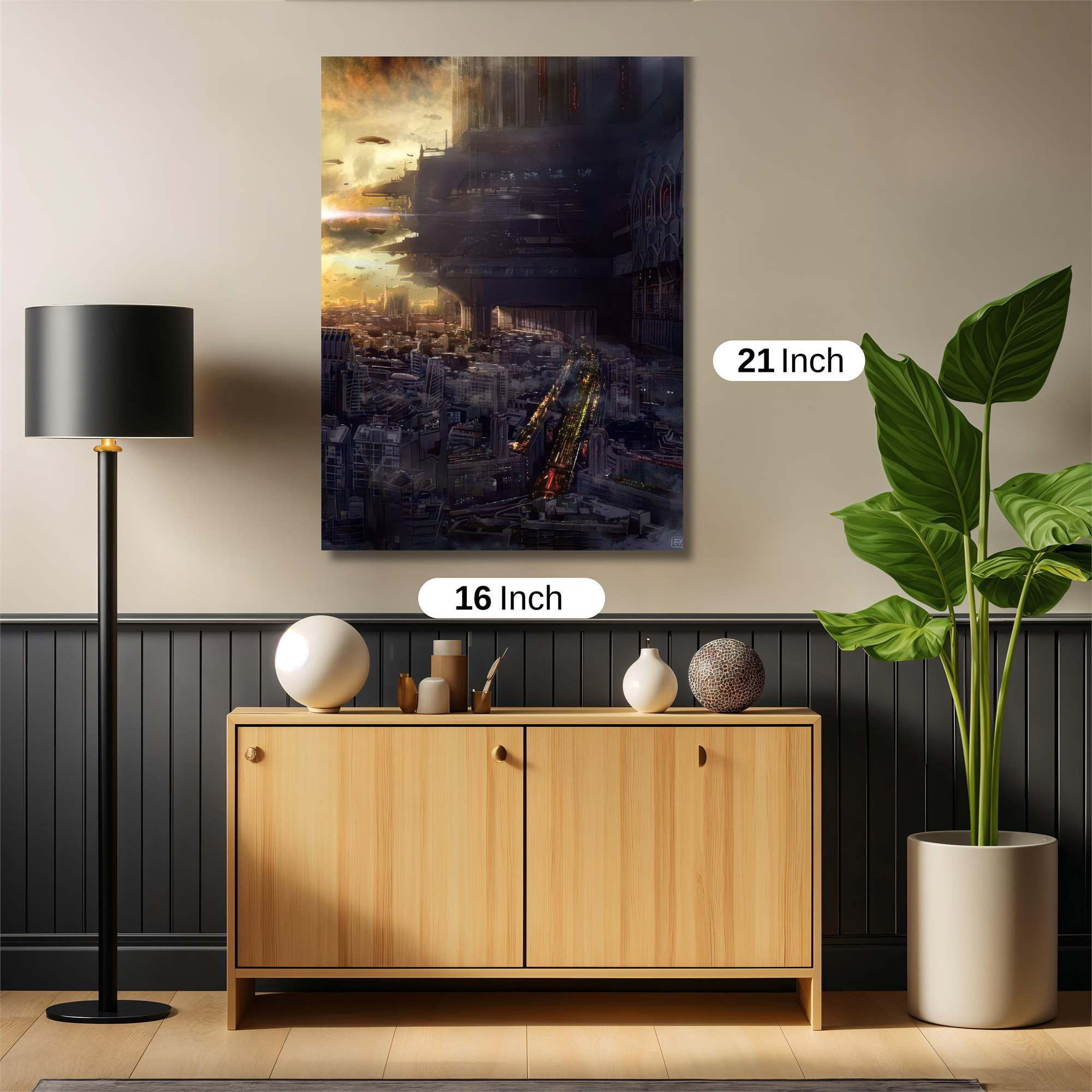 Dystopian Dawn Safe Wall Magnetic / M