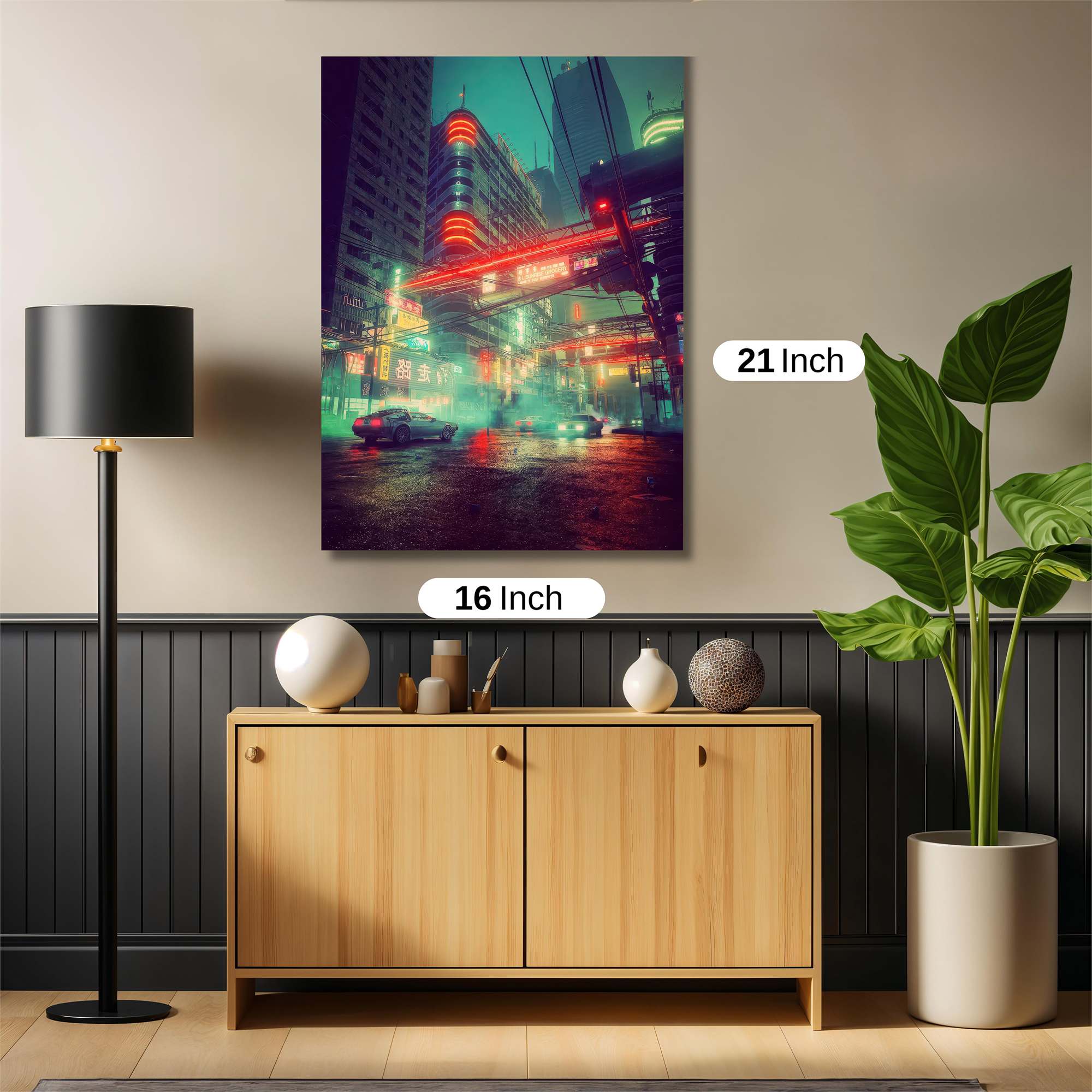 Neon Dreamscape Safe Wall Magnetic / M