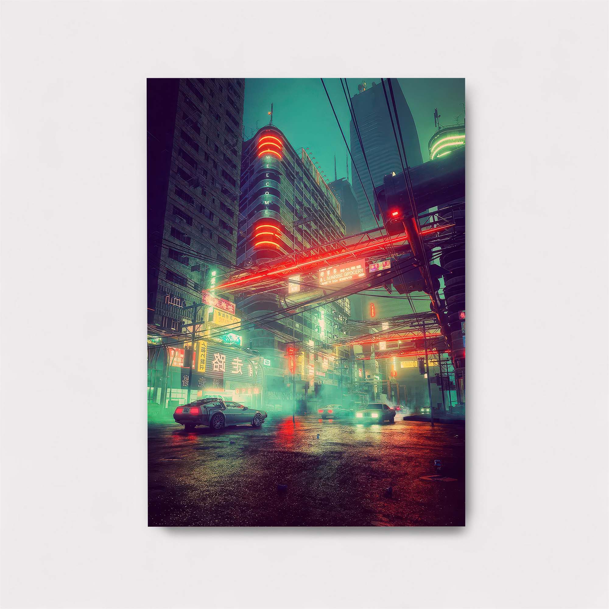 Neon Dreamscape Safe Wall Magnetic / M