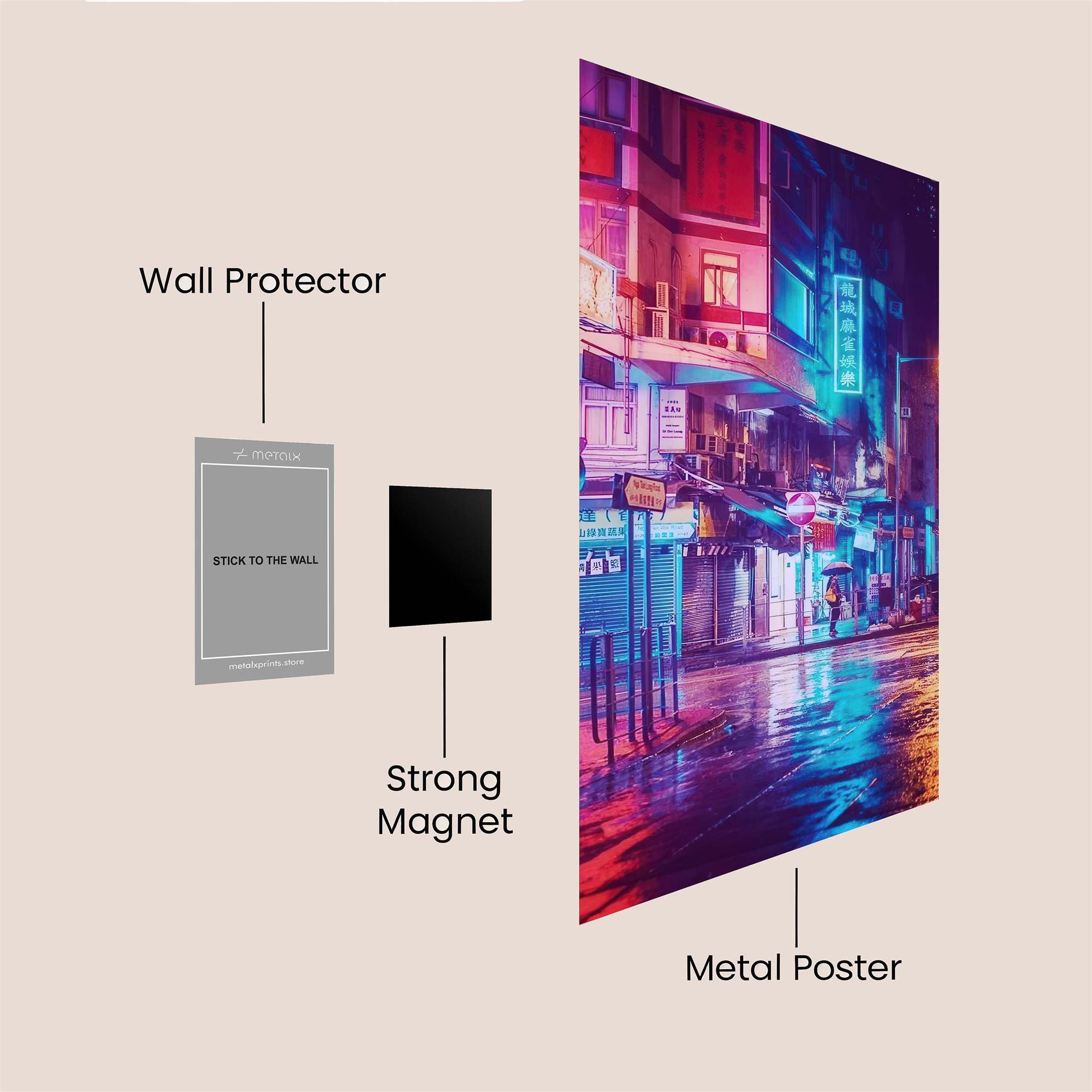 Neon Dream Safe Wall Magnetic / M
