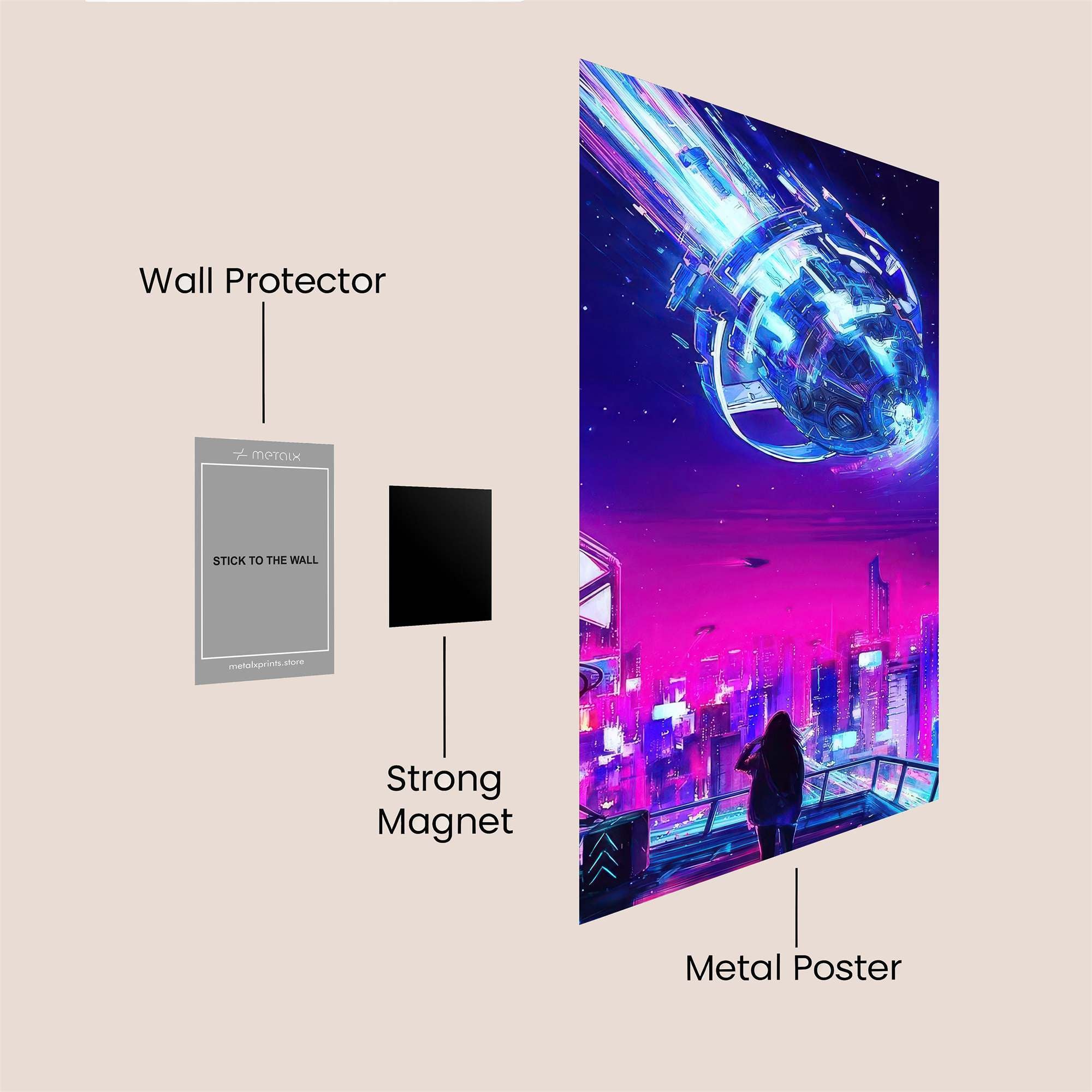 Meteor Euphoria Safe Wall Magnetic / M