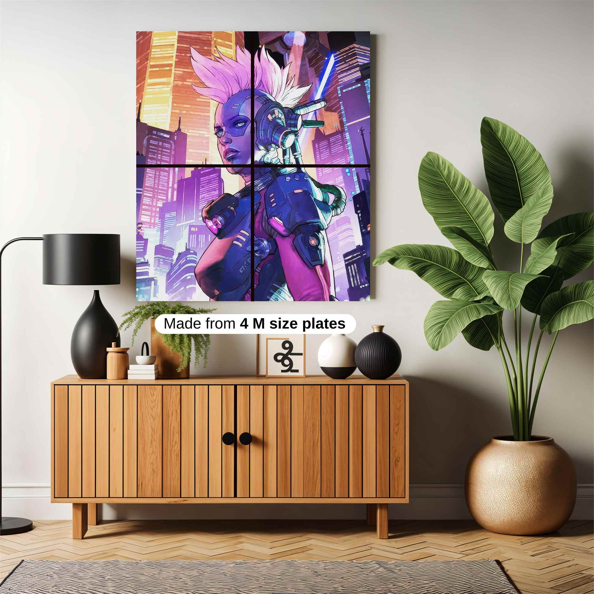 Cyberpunk Vixen Safe Wall Magnetic / M