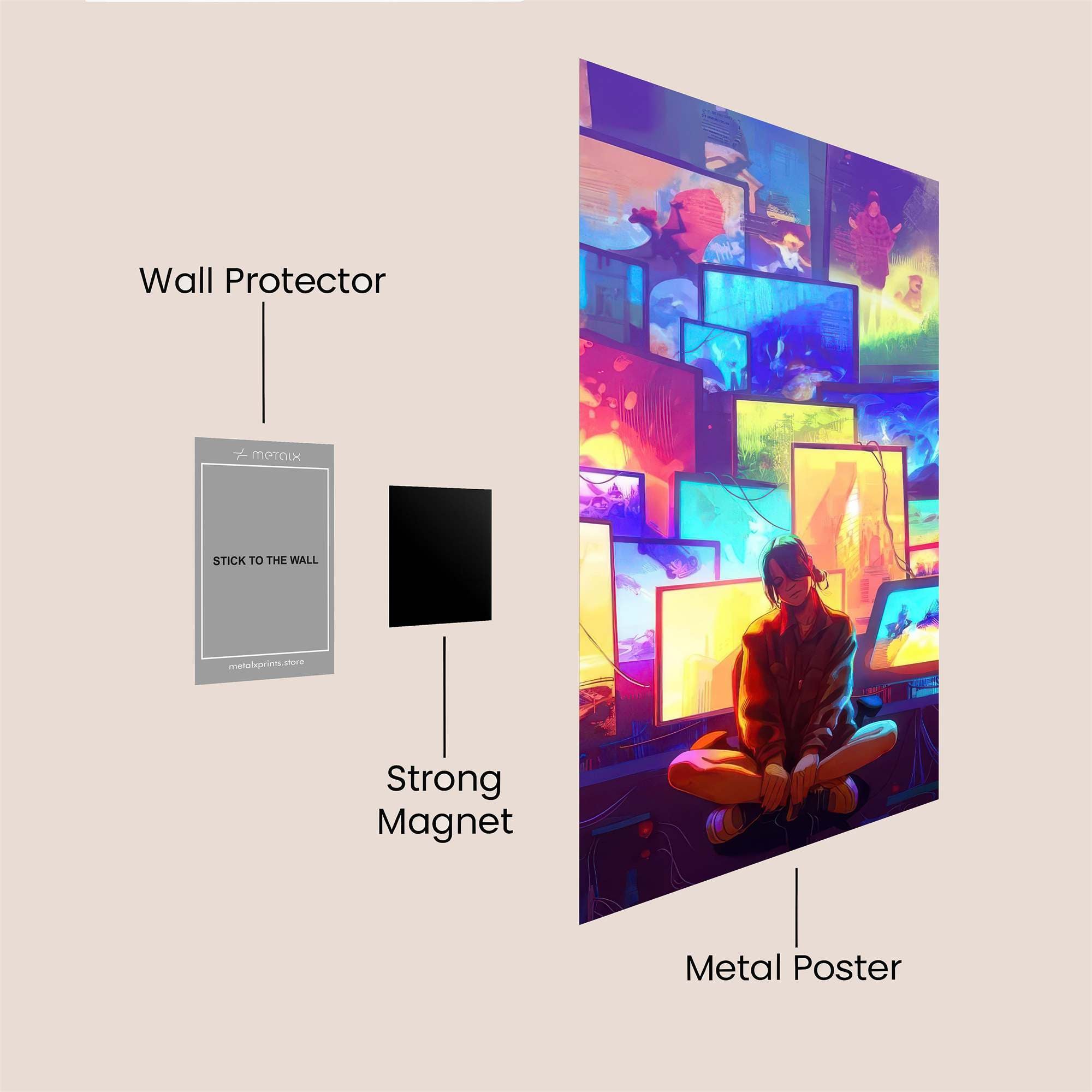Digital Dream Safe Wall Magnetic / M