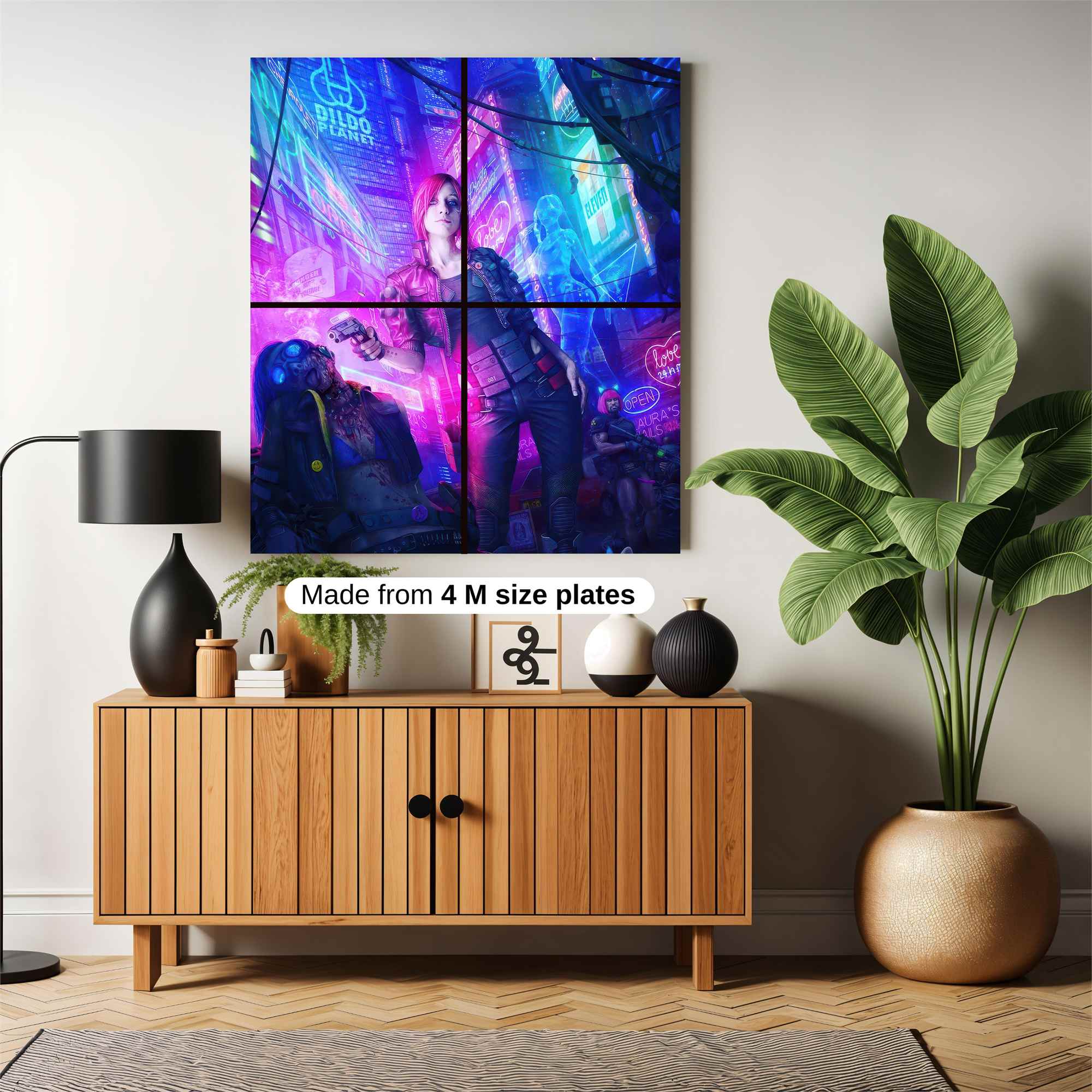 Cyberpunk Vixen Safe Wall Magnetic / M