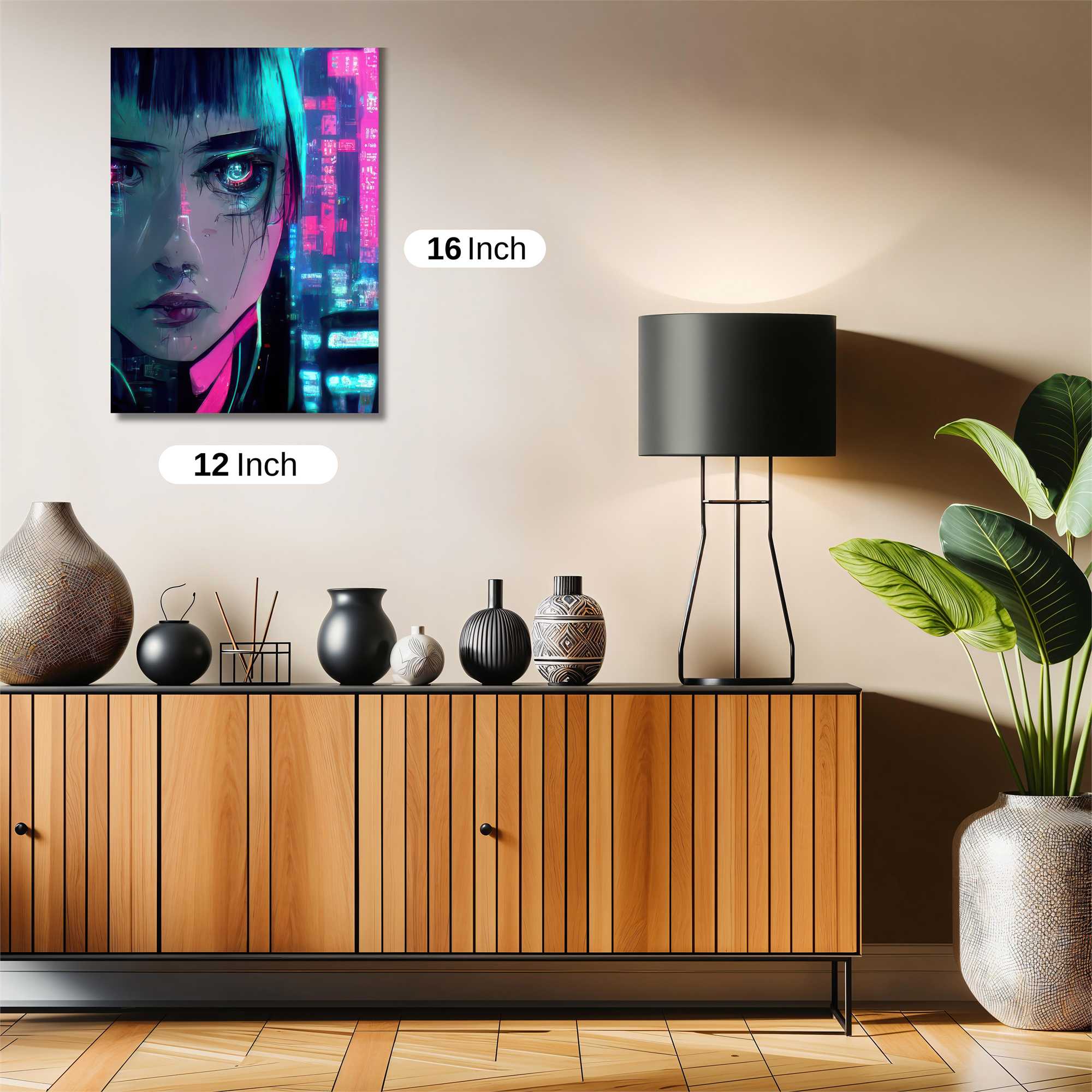 Cyberpunk Melancholy Safe Wall Magnetic / M