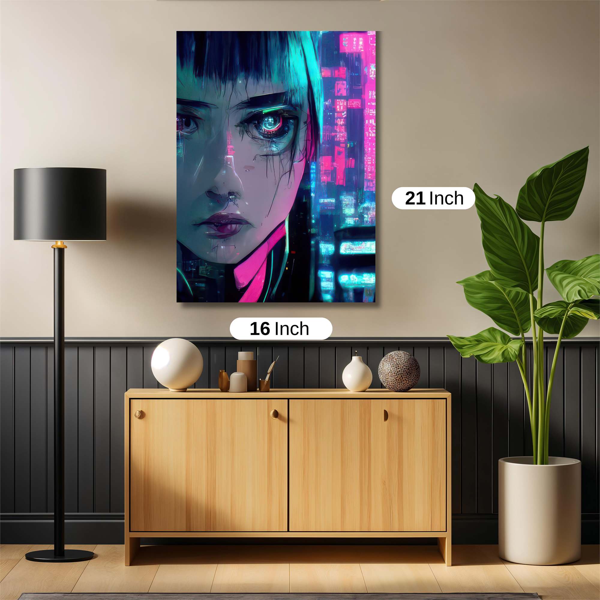 Cyberpunk Melancholy Safe Wall Magnetic / M