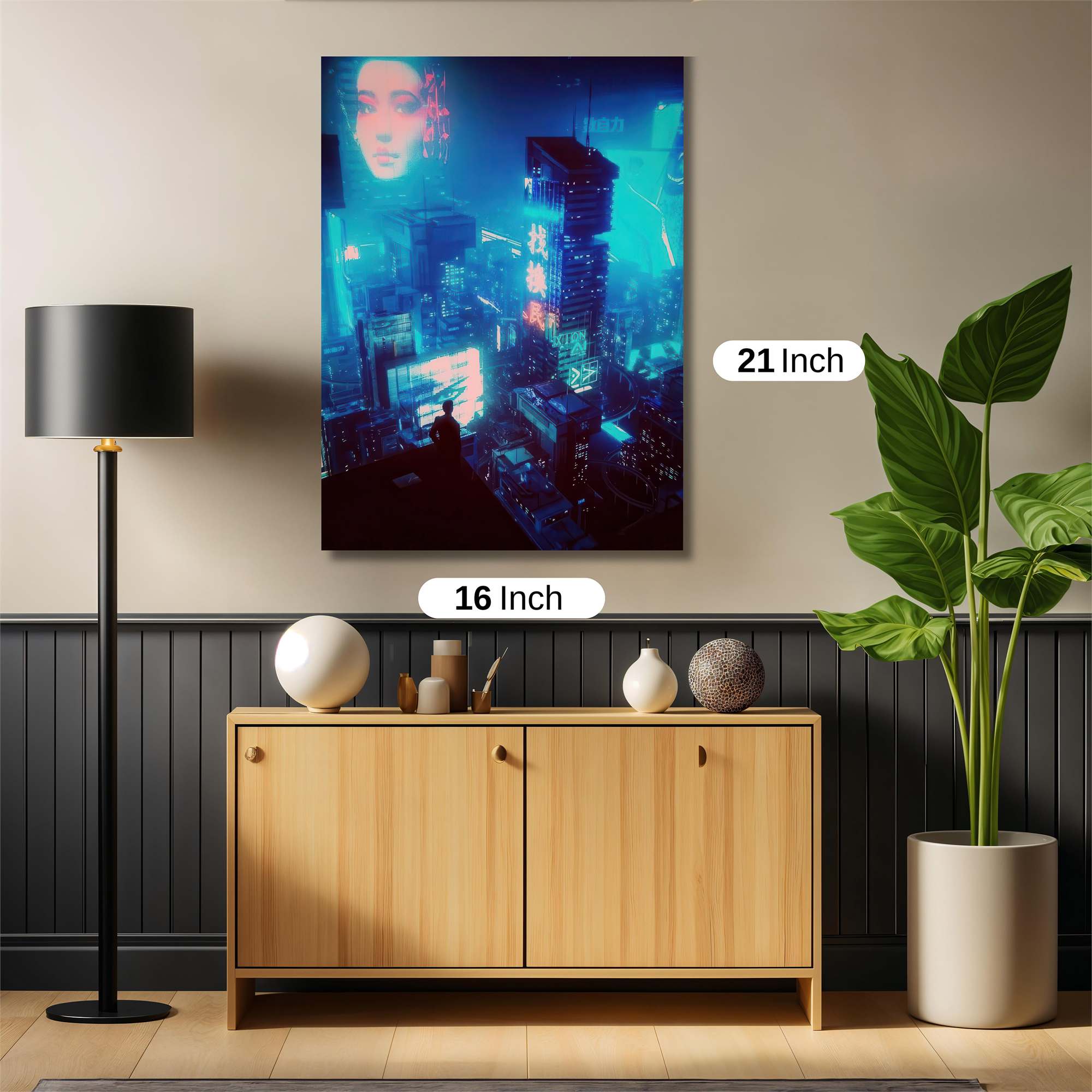 Cyber Serenity Safe Wall Magnetic / M