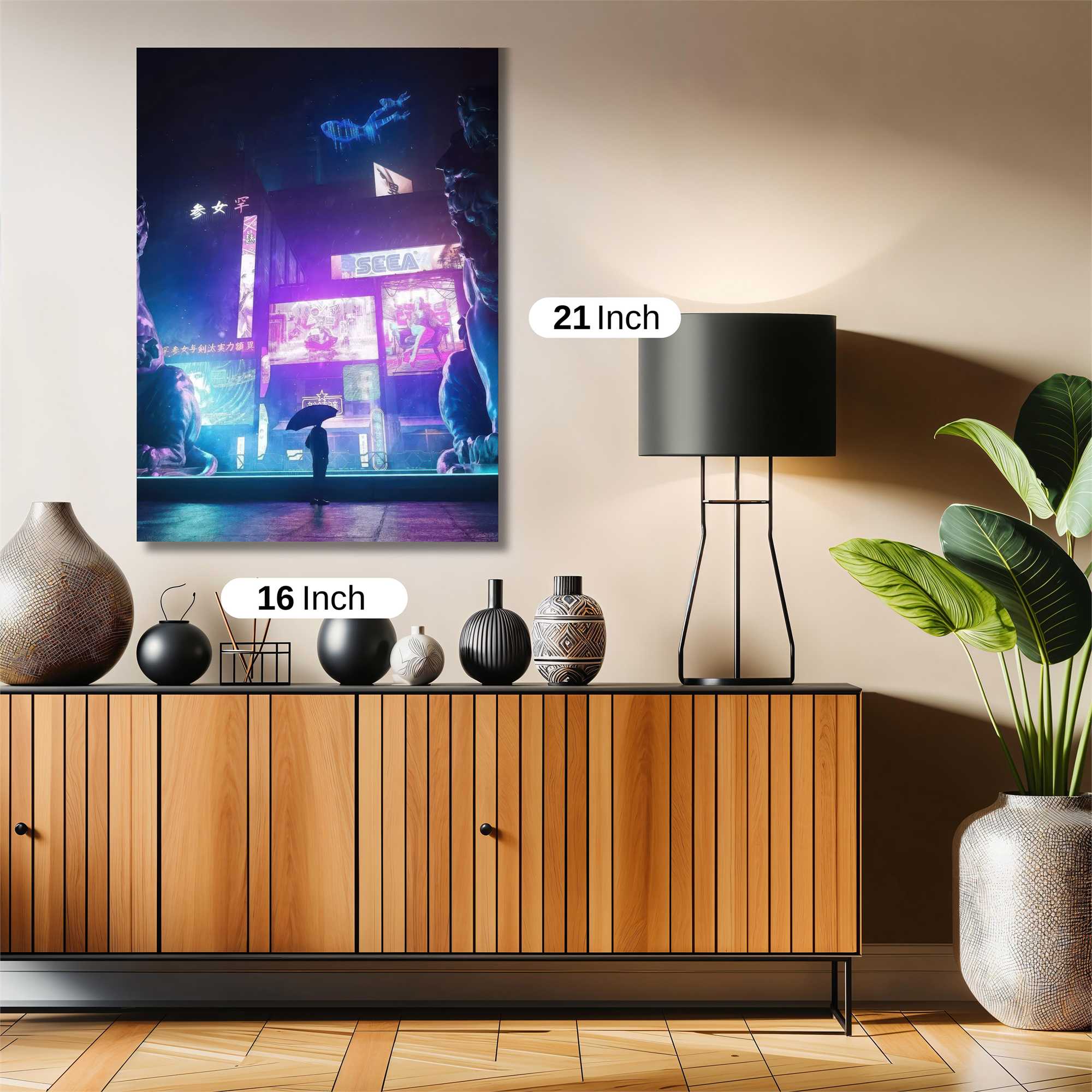 Neon Solitude Safe Wall Magnetic / M