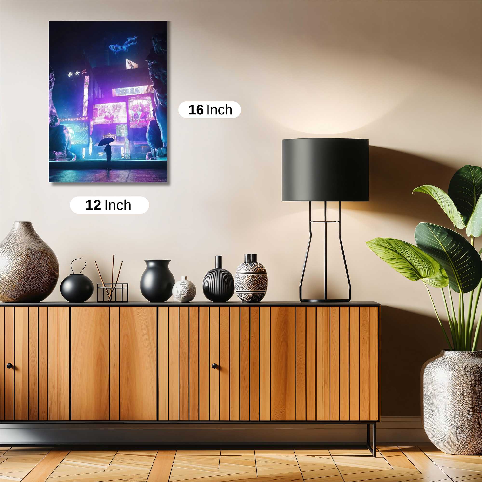 Neon Solitude Safe Wall Magnetic / M