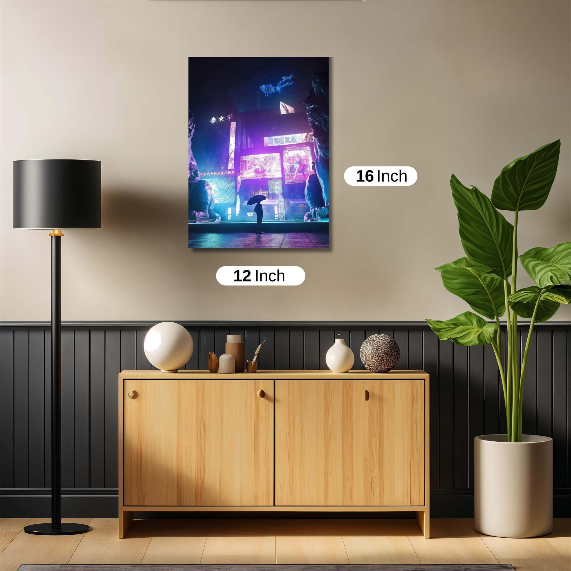 Neon Solitude Safe Wall Magnetic / M