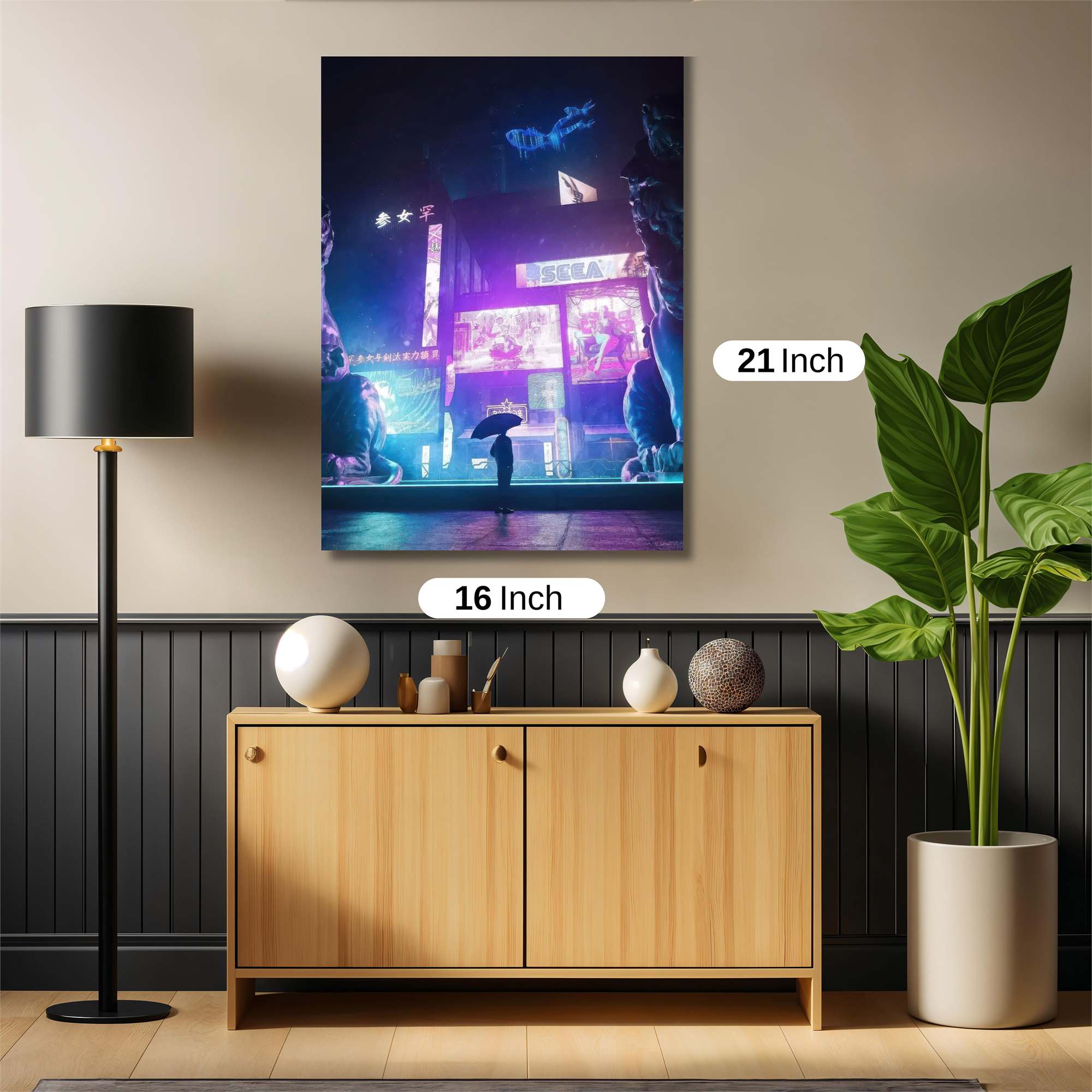 Neon Solitude Safe Wall Magnetic / M