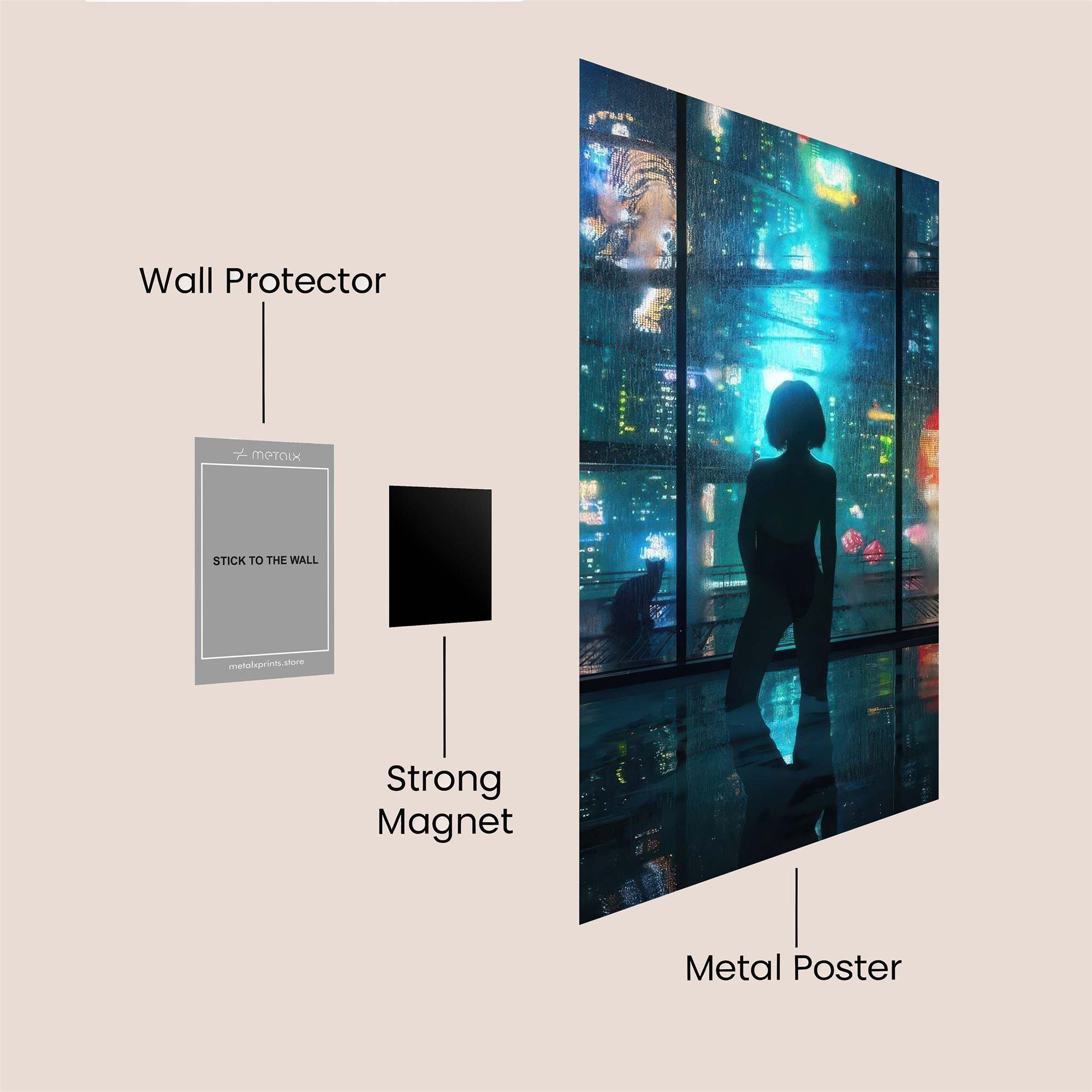 Cyber Solitude Safe Wall Magnetic / M