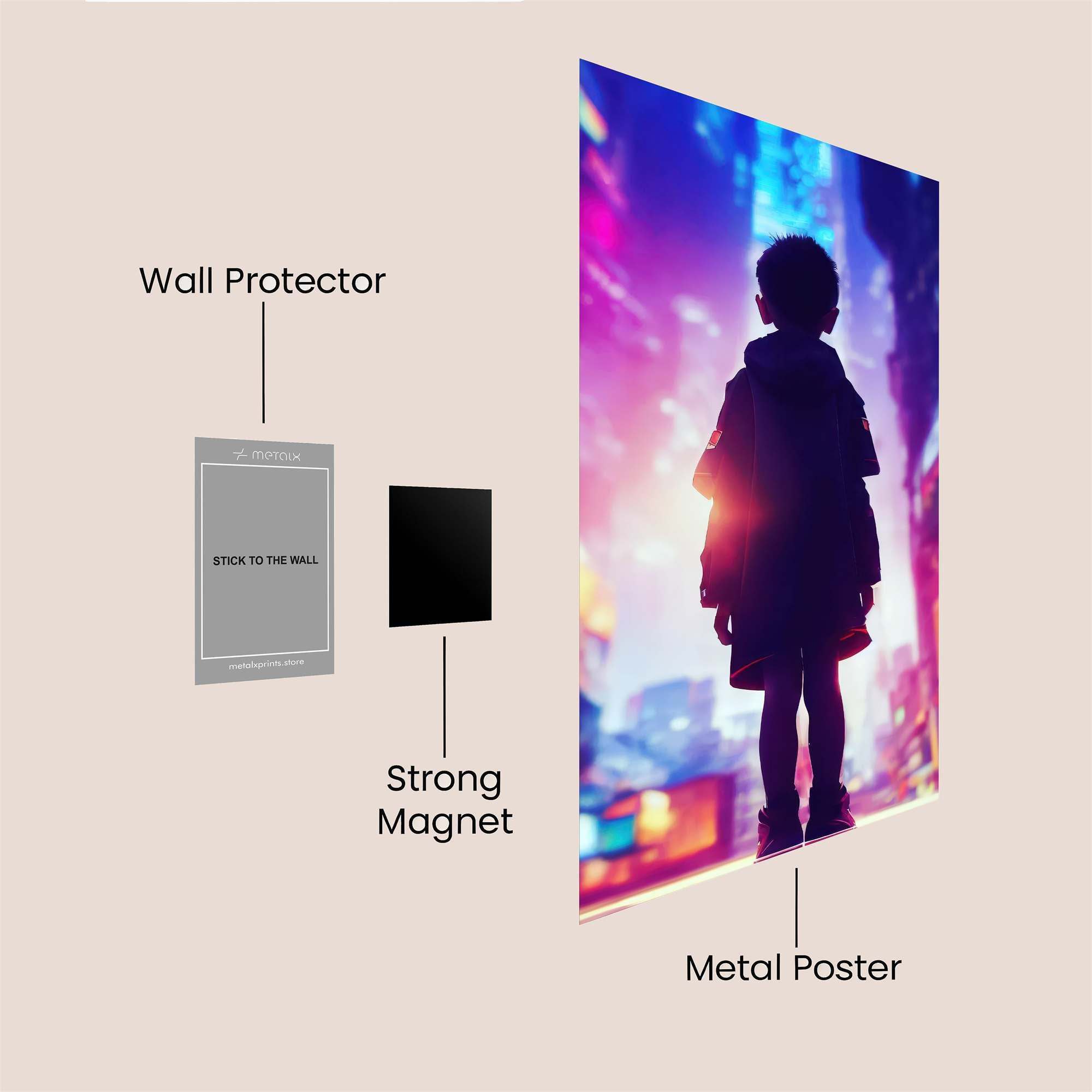 City Dreamer Safe Wall Magnetic / M