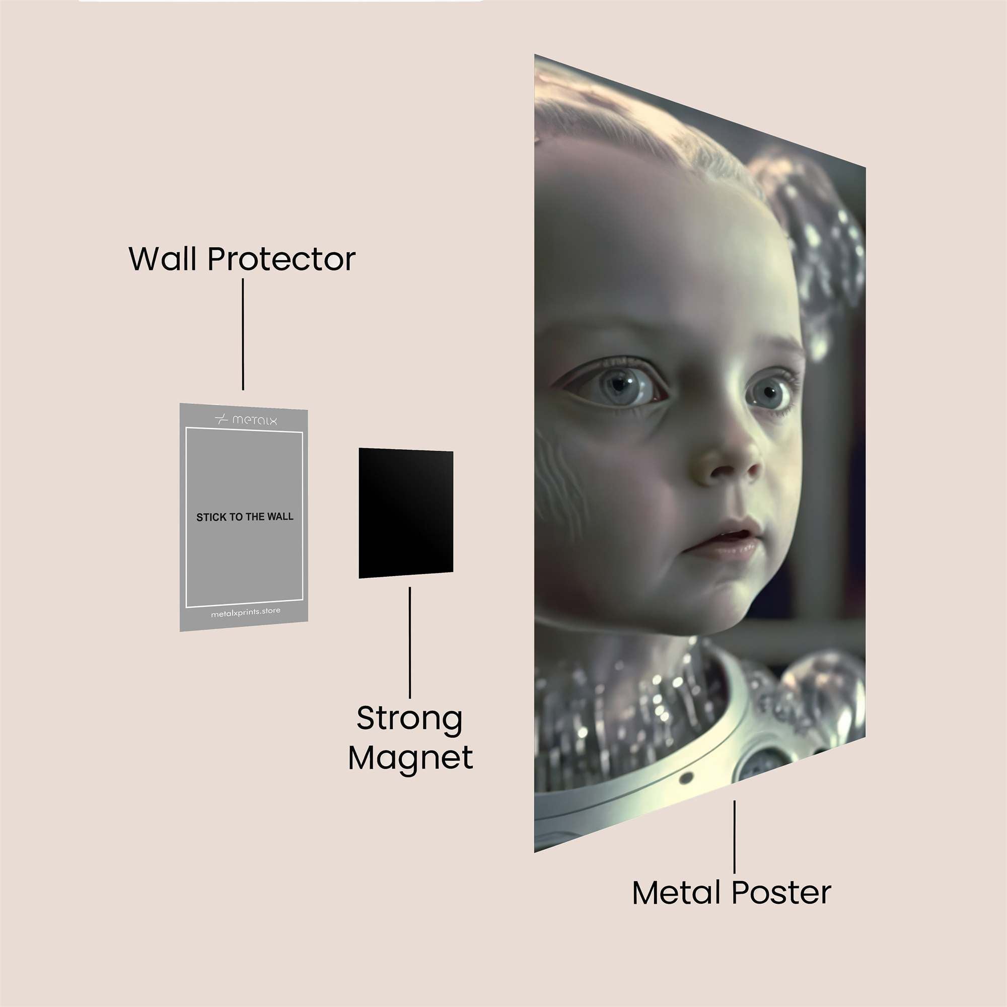 David Intrigued Safe Wall Magnetic / M