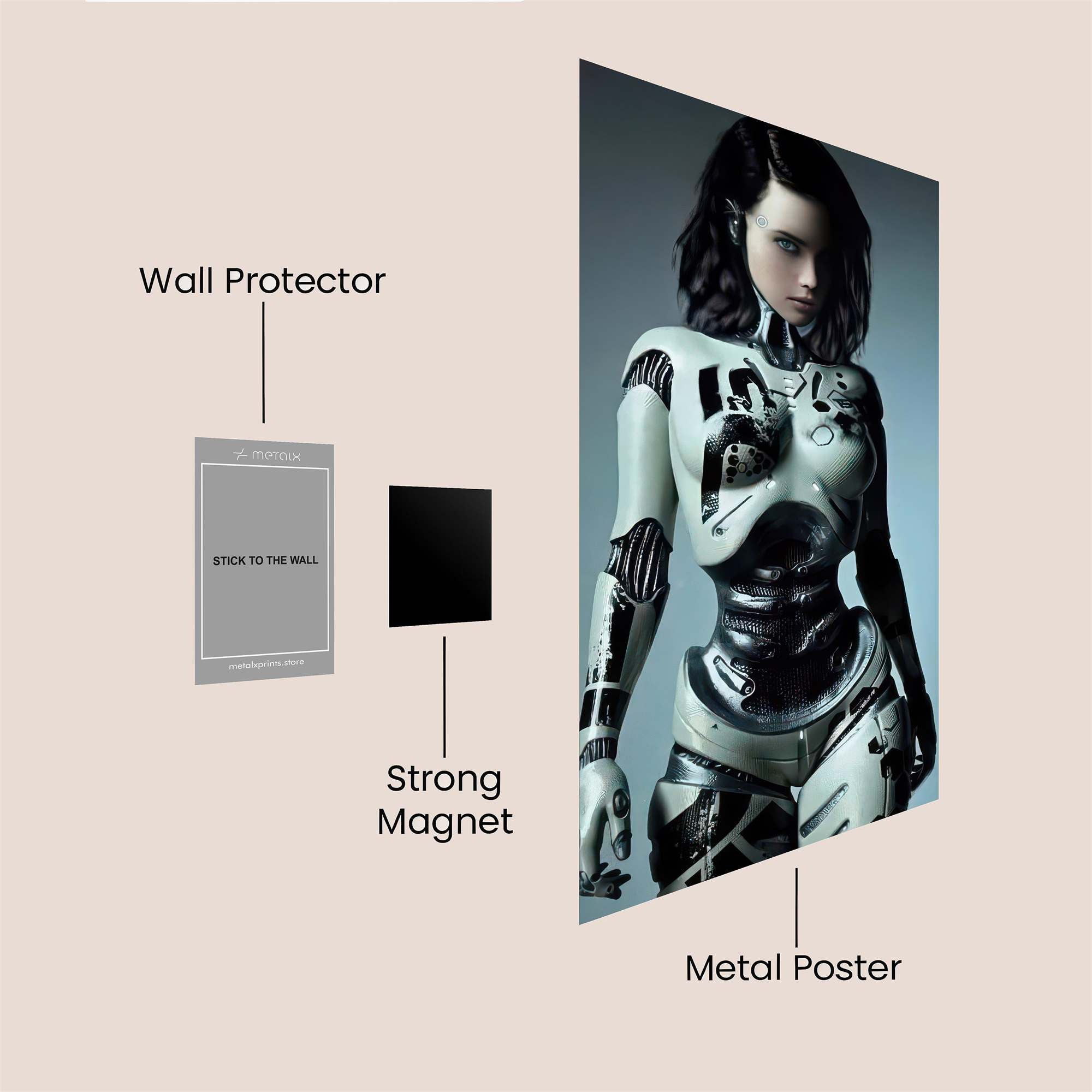 Cyber Enigma Safe Wall Magnetic / M