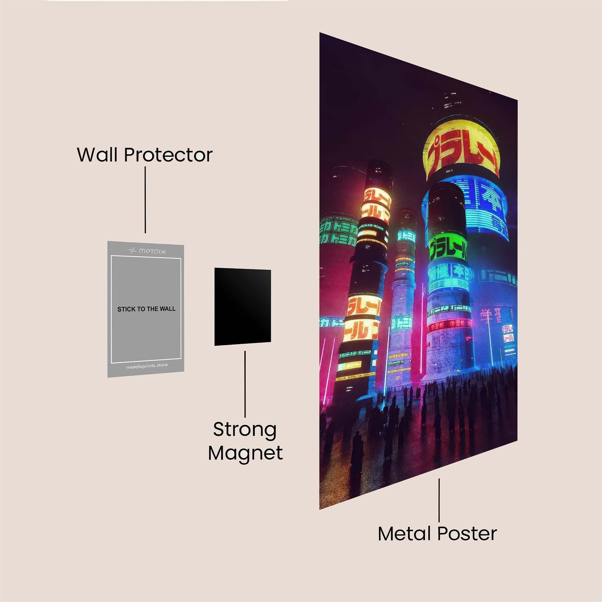 Neon Dream Safe Wall Magnetic / M