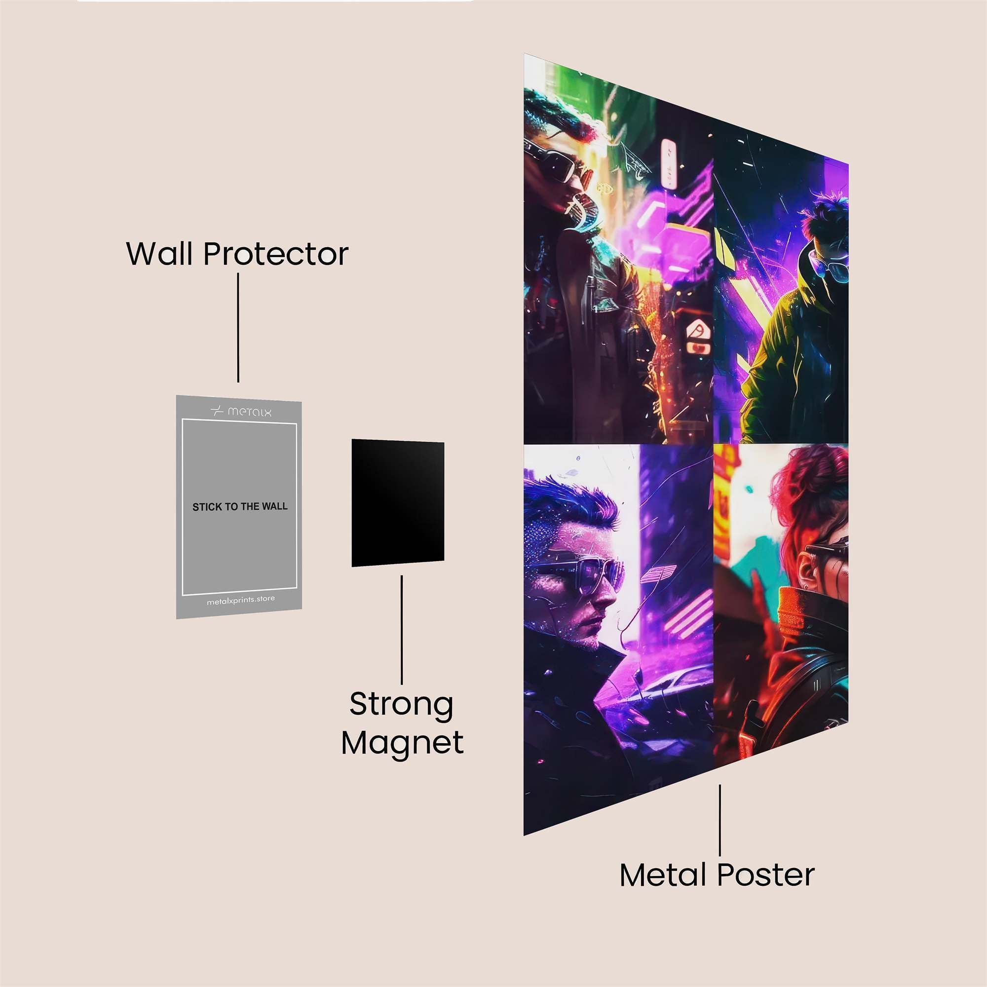 Cyberpunk Enigma Safe Wall Magnetic / M