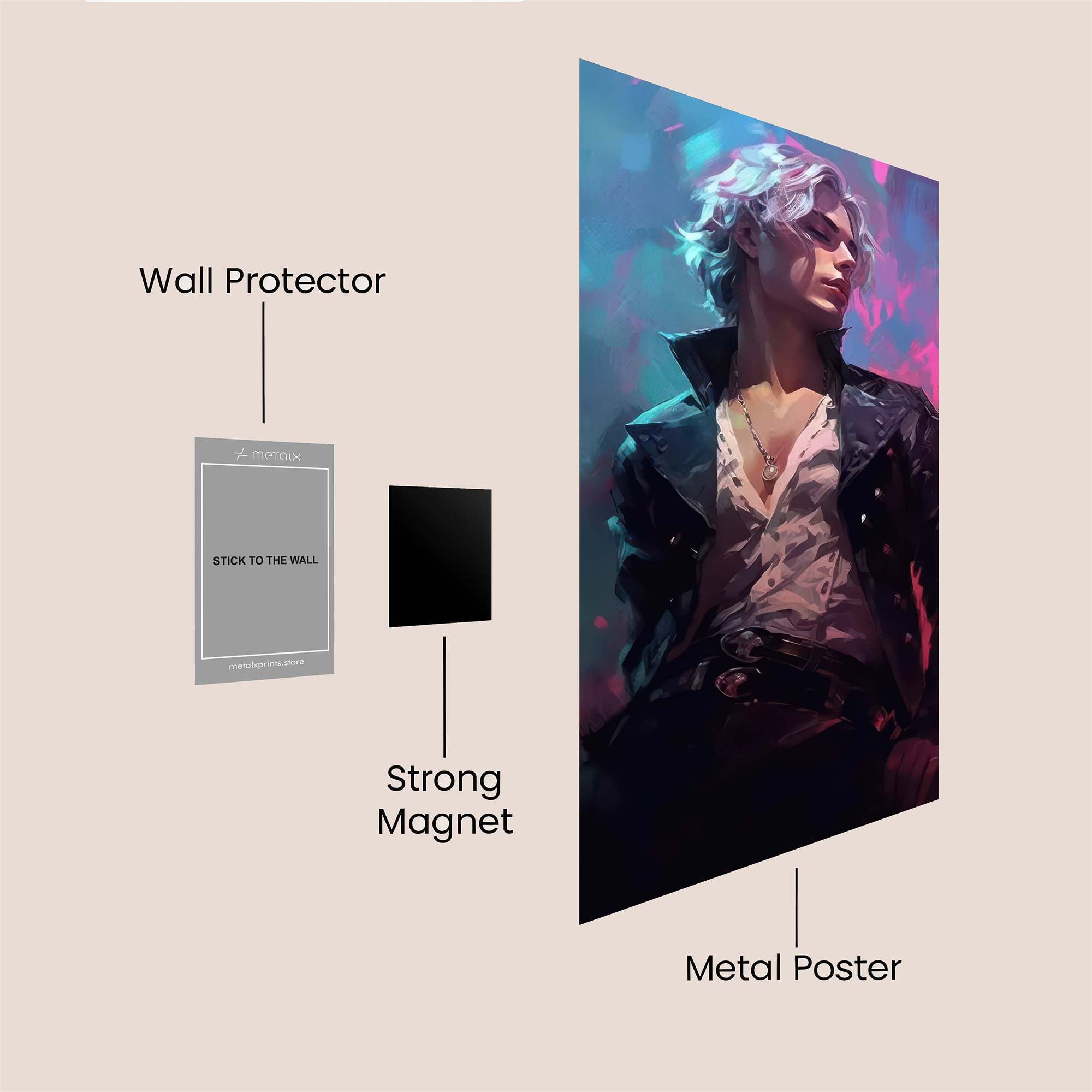 Rebel Glow Safe Wall Magnetic / M