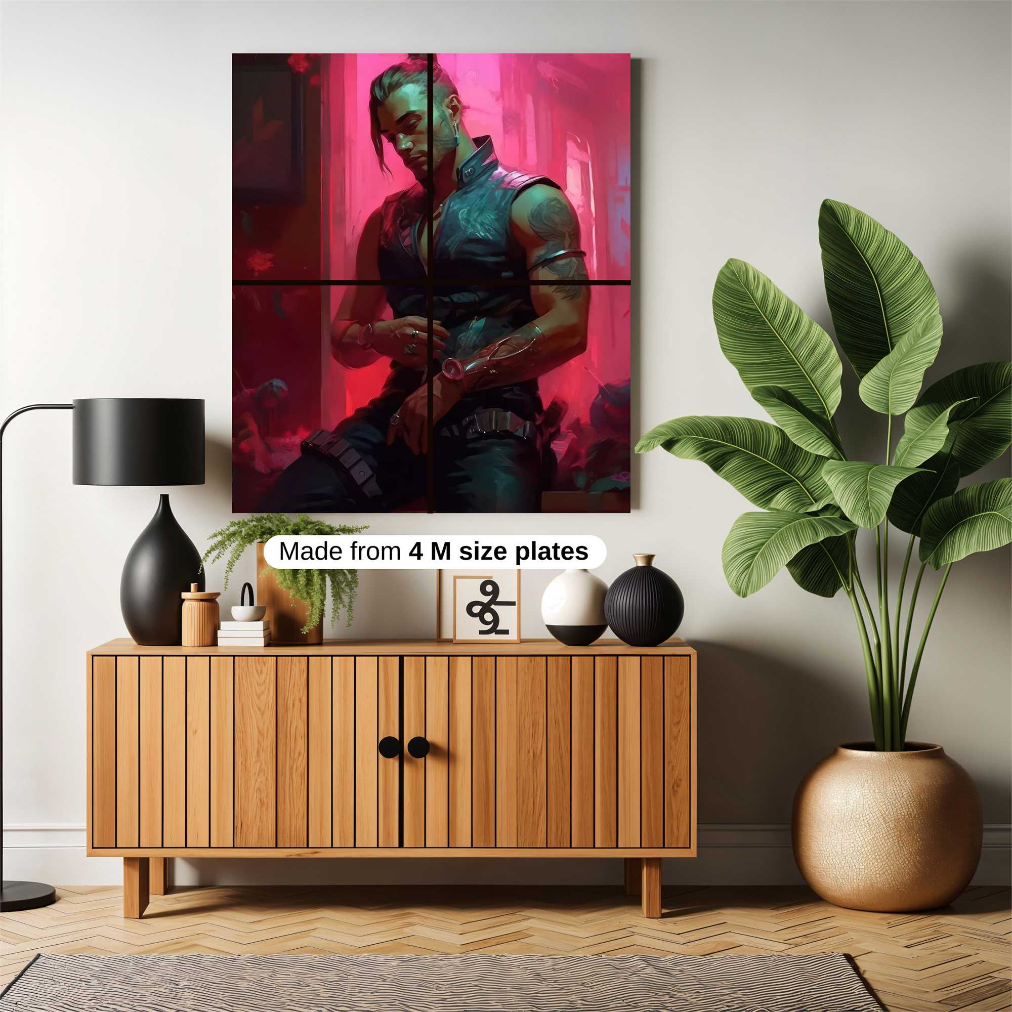 Neon Warrior Safe Wall Magnetic / M