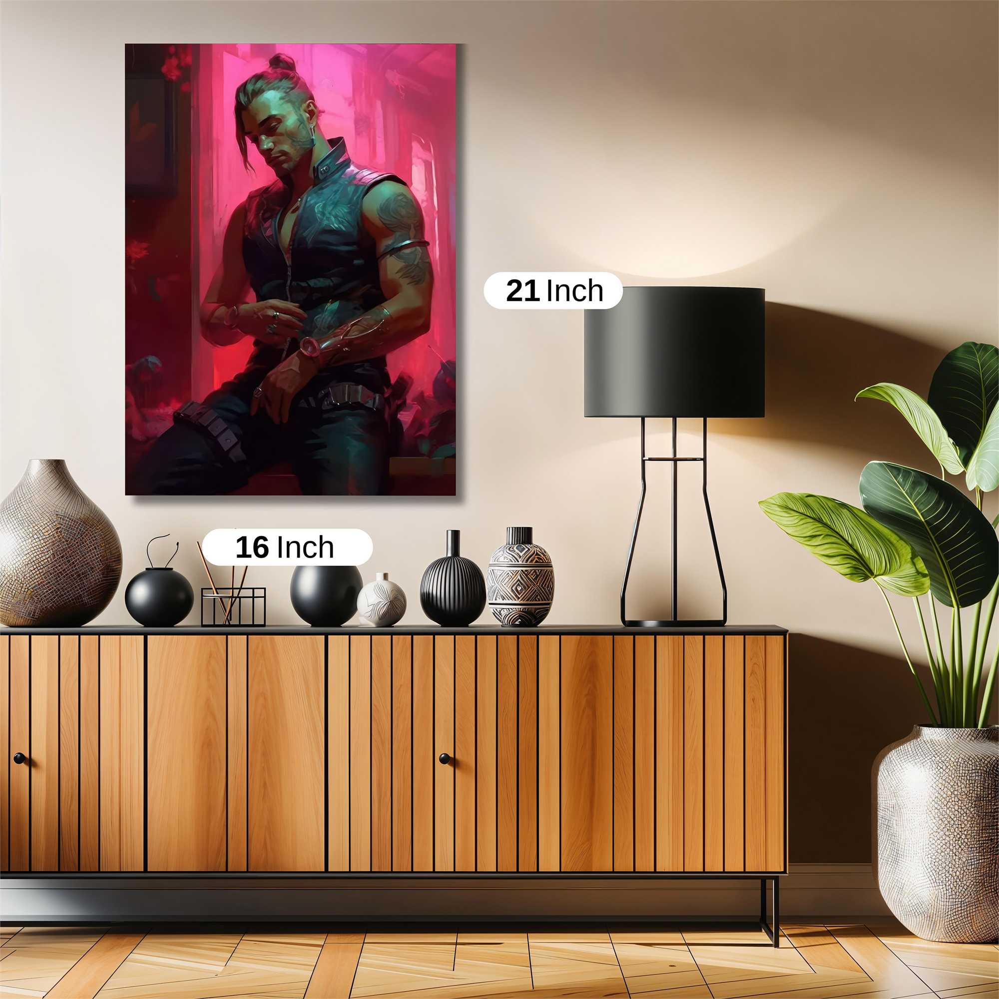 Neon Warrior Safe Wall Magnetic / M