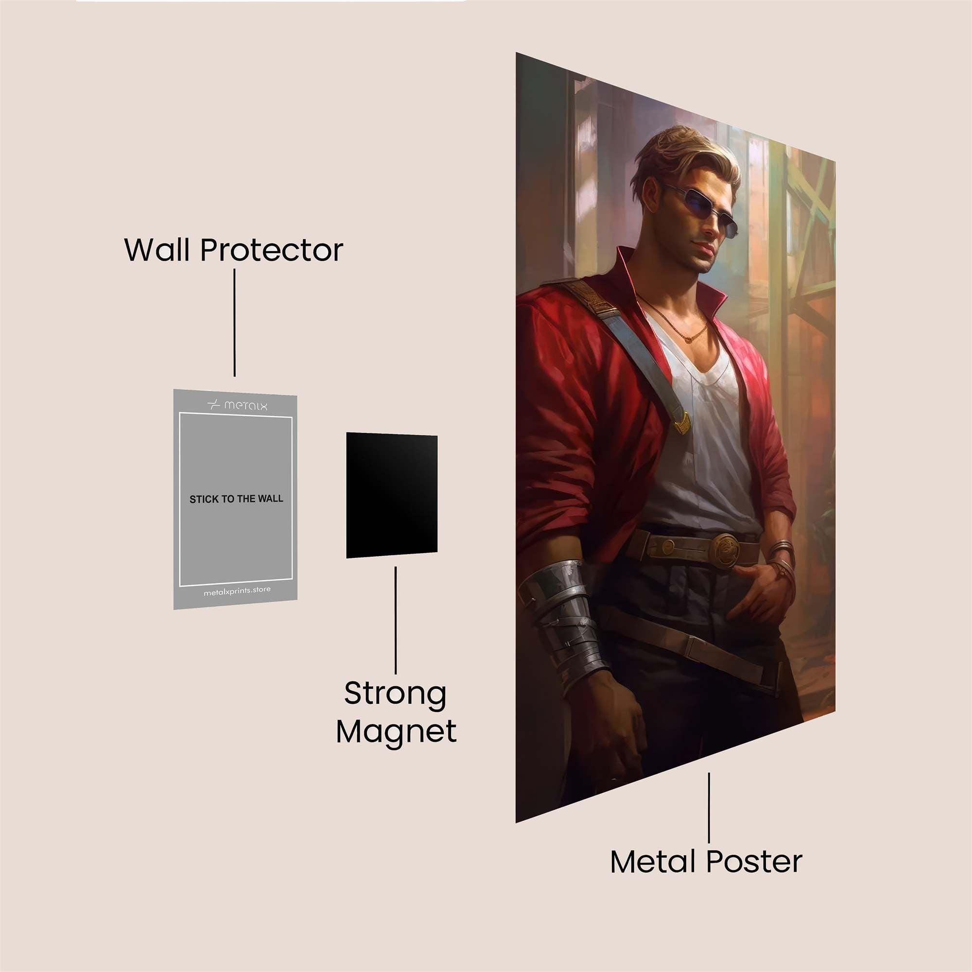Starlord Vibrant Safe Wall Magnetic / M