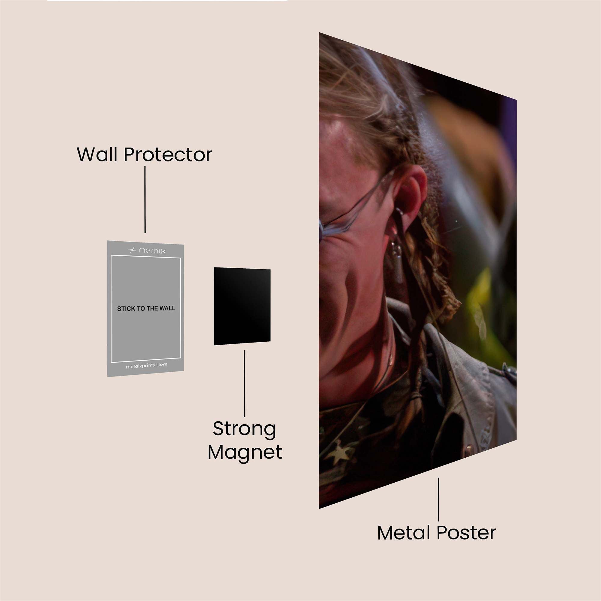 Cyber Rebel Safe Wall Magnetic / M