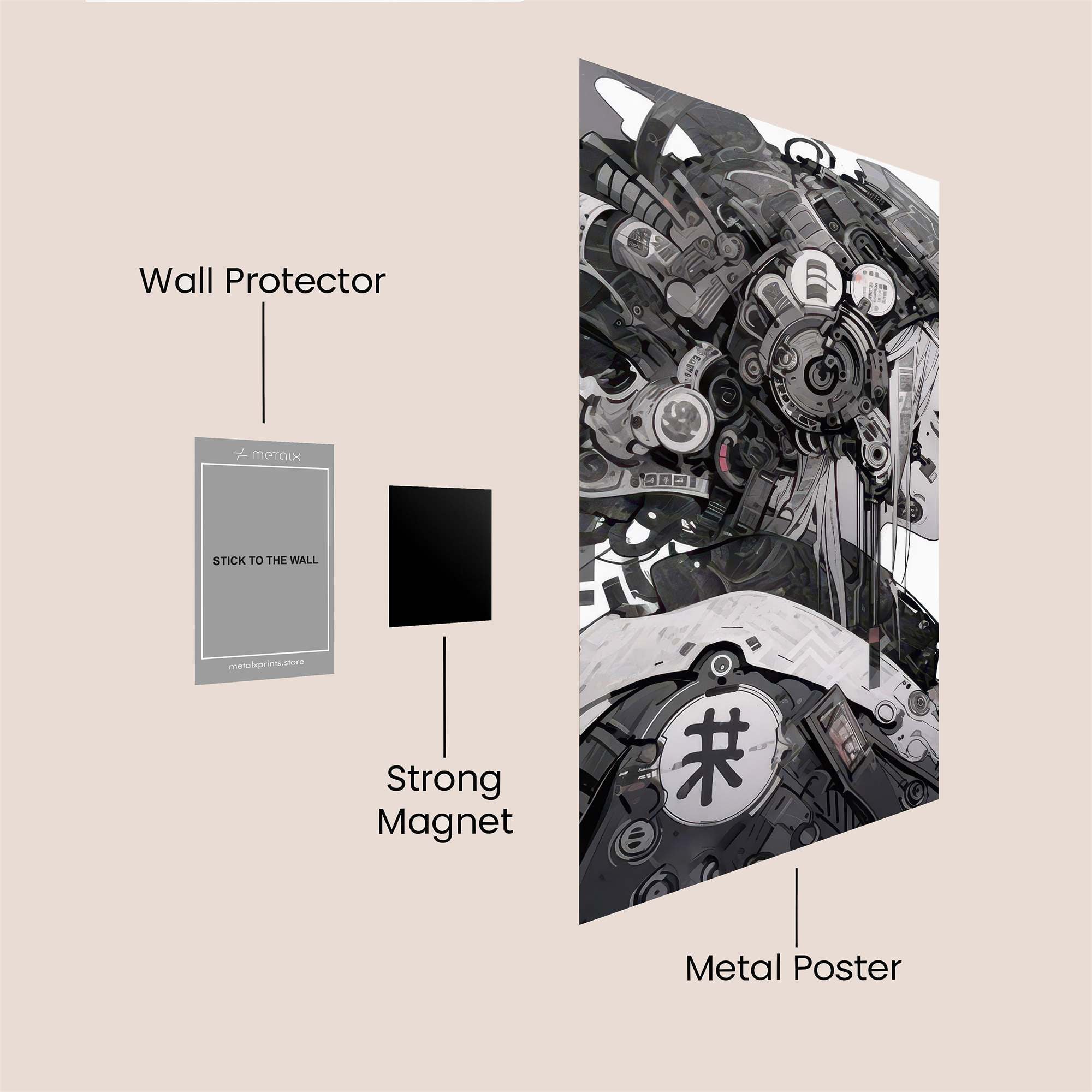 Cyber Solitude Safe Wall Magnetic / M