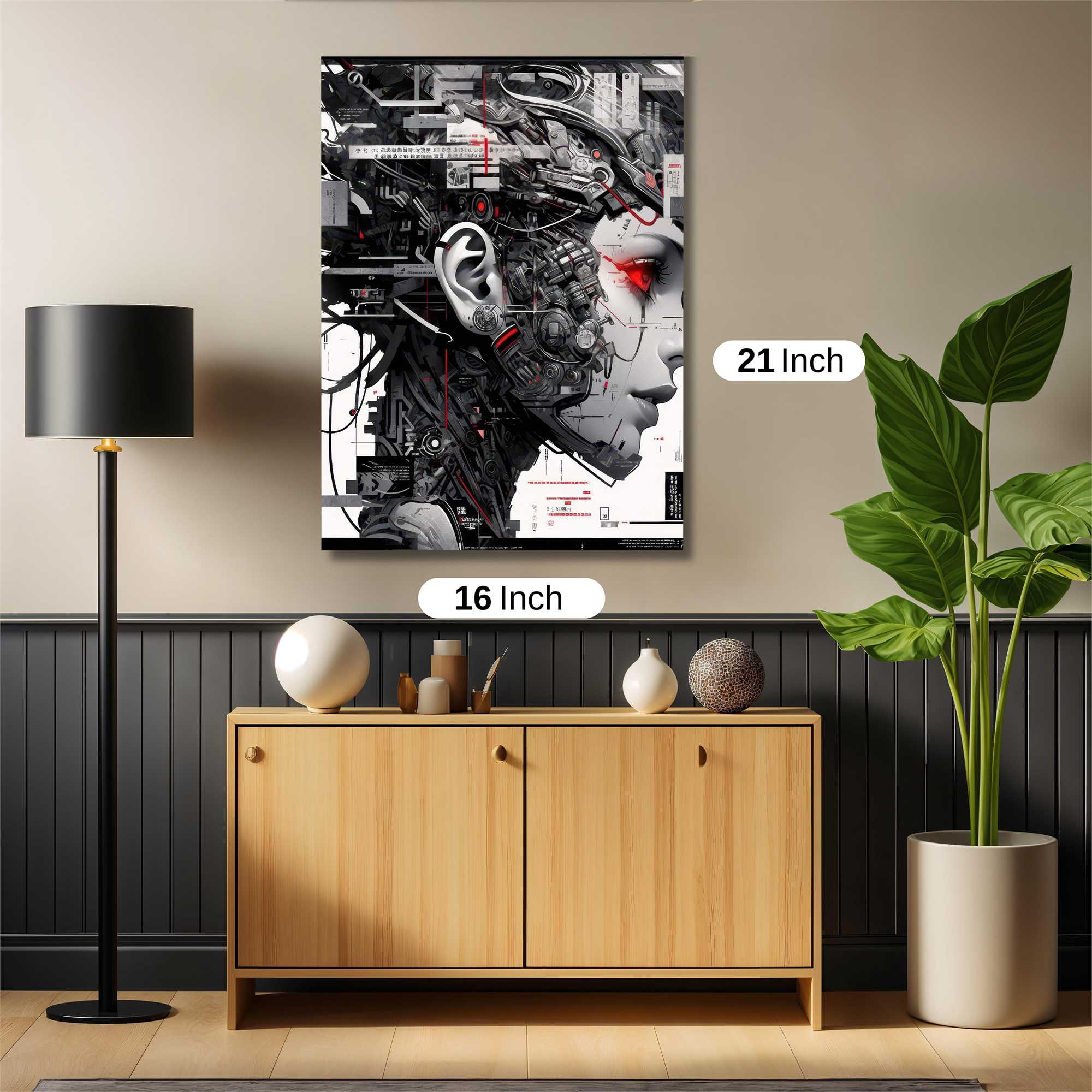 Cyber Serenity Safe Wall Magnetic / M