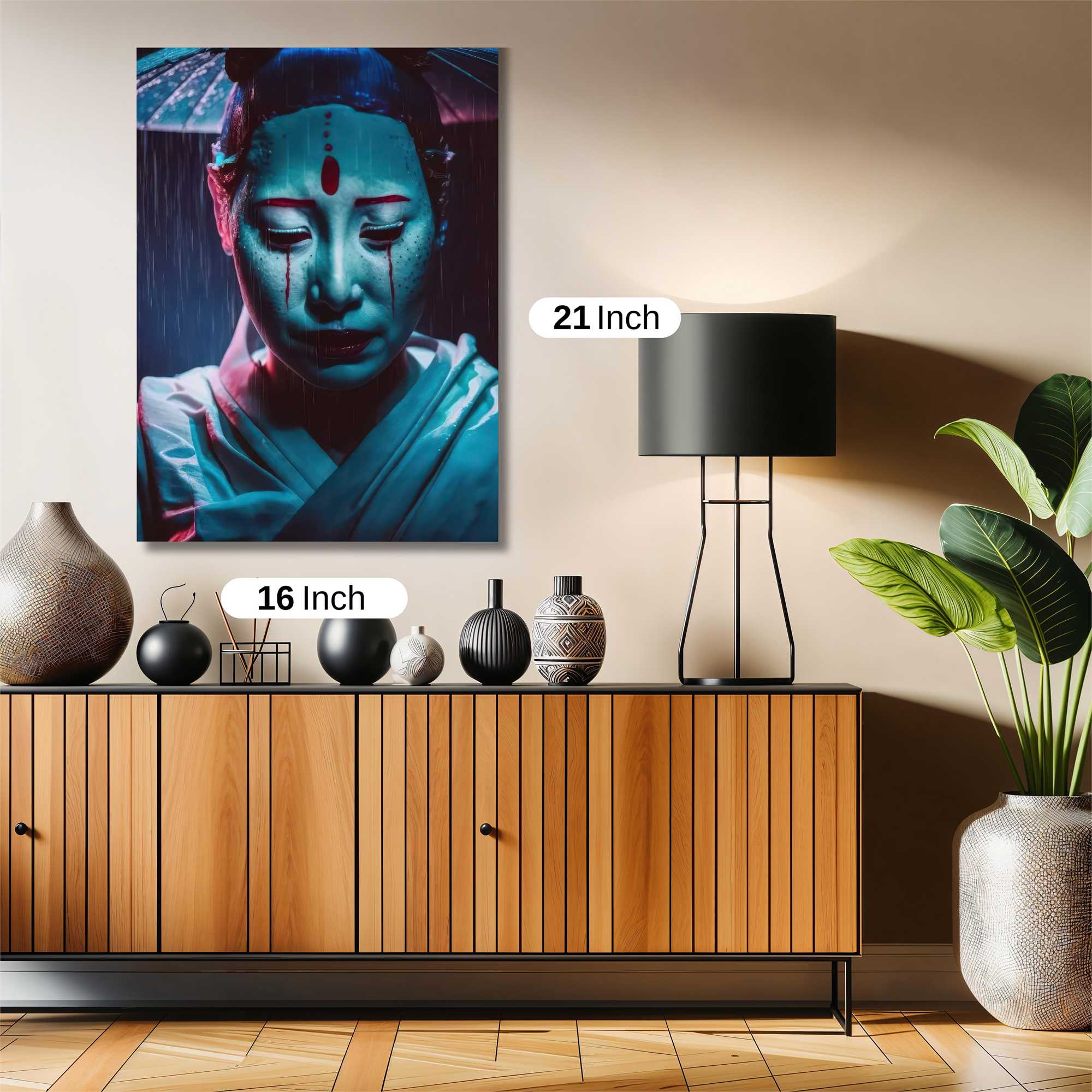 Geisha Melancholy Safe Wall Magnetic / M