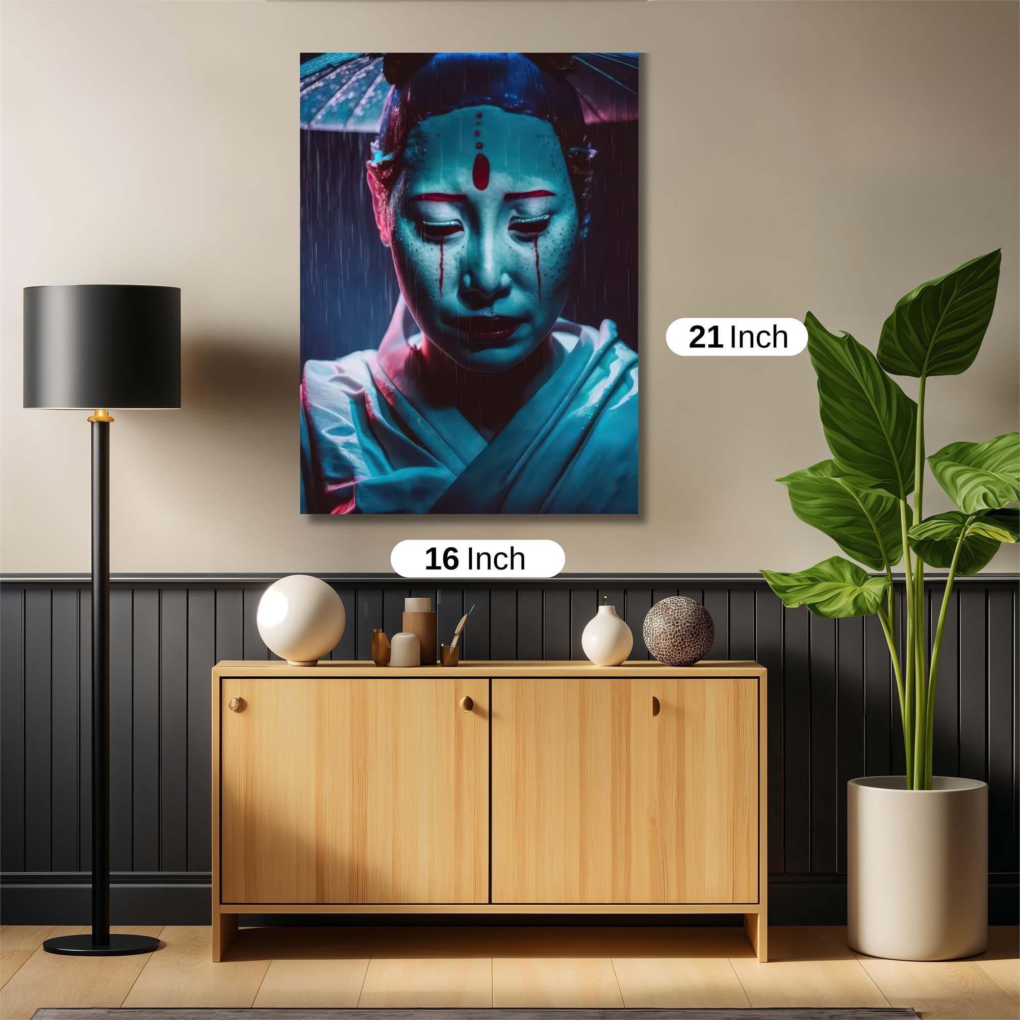 Geisha Melancholy Safe Wall Magnetic / M