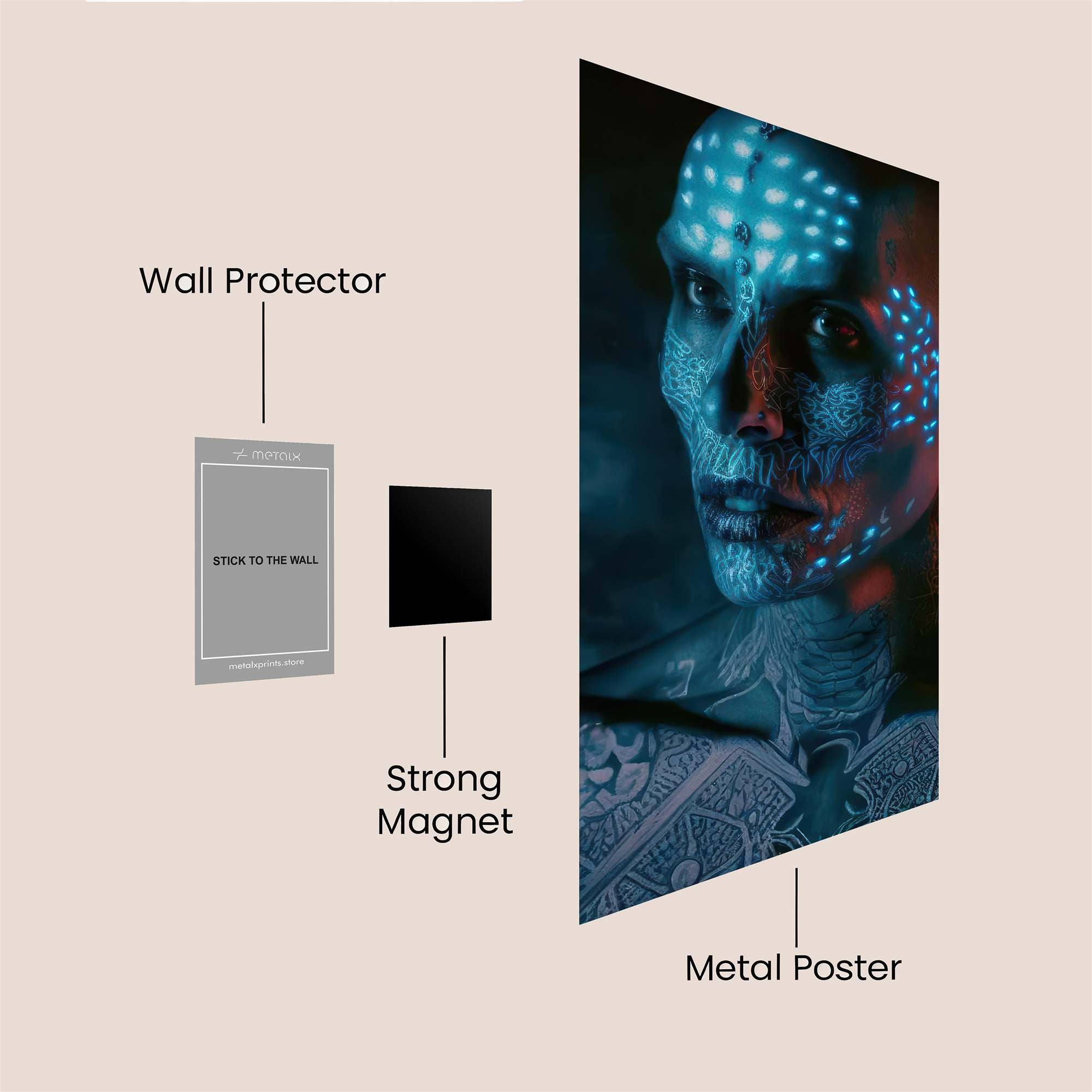 Neon Enigma Safe Wall Magnetic / M