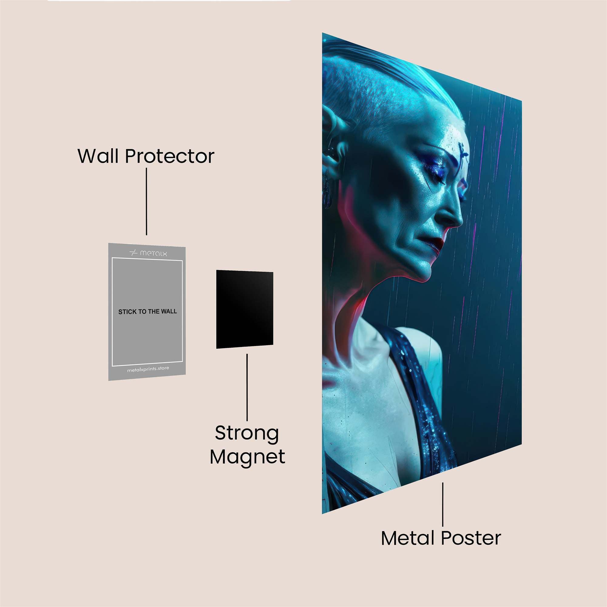 Cyber Melancholy Safe Wall Magnetic / M