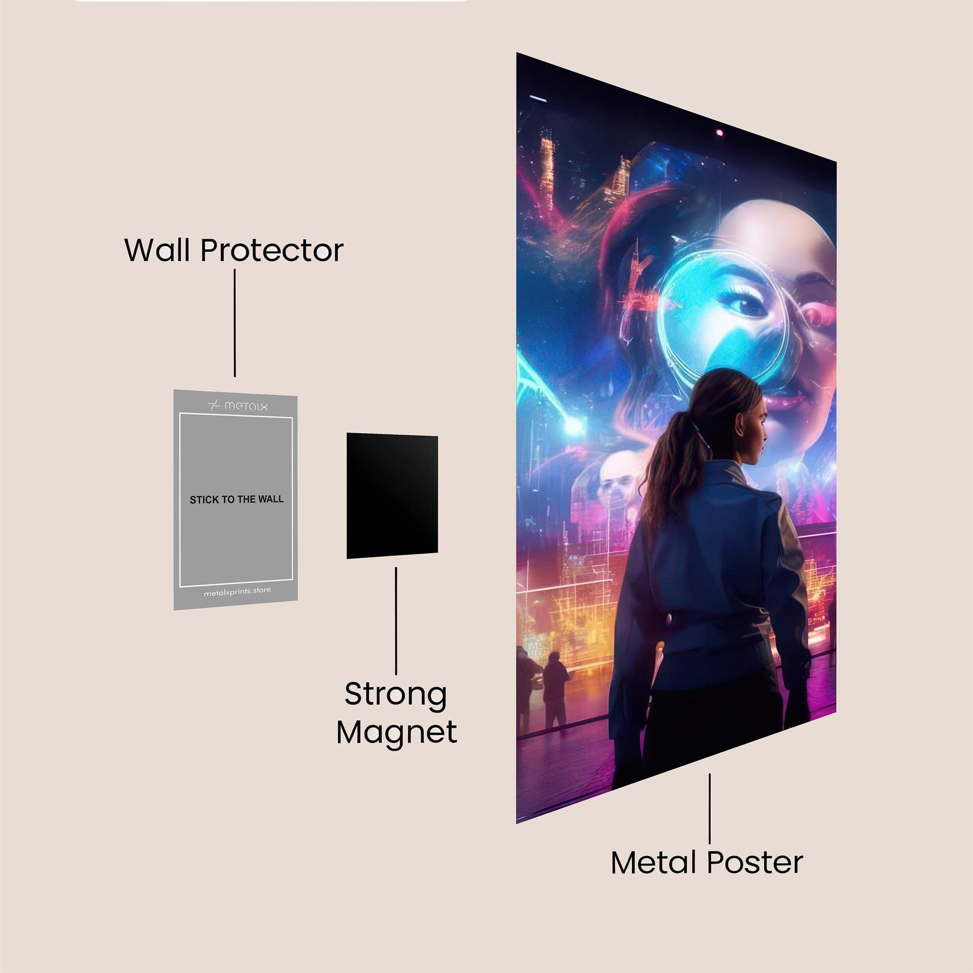 Cyber Enigma Safe Wall Magnetic / M