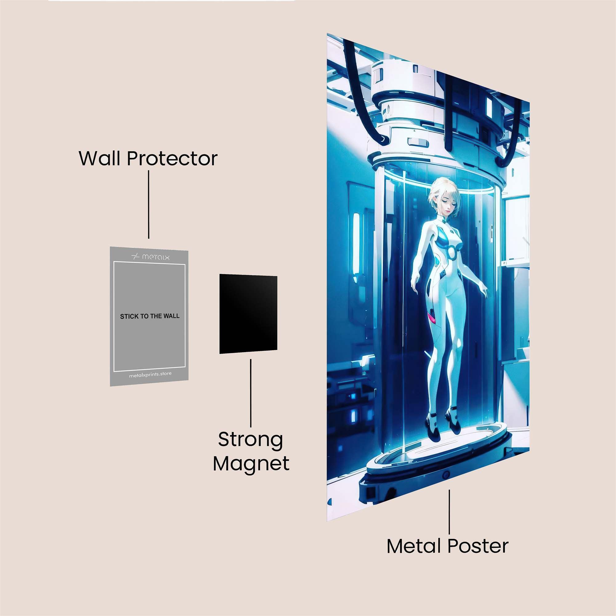 Android Serenity Safe Wall Magnetic / M