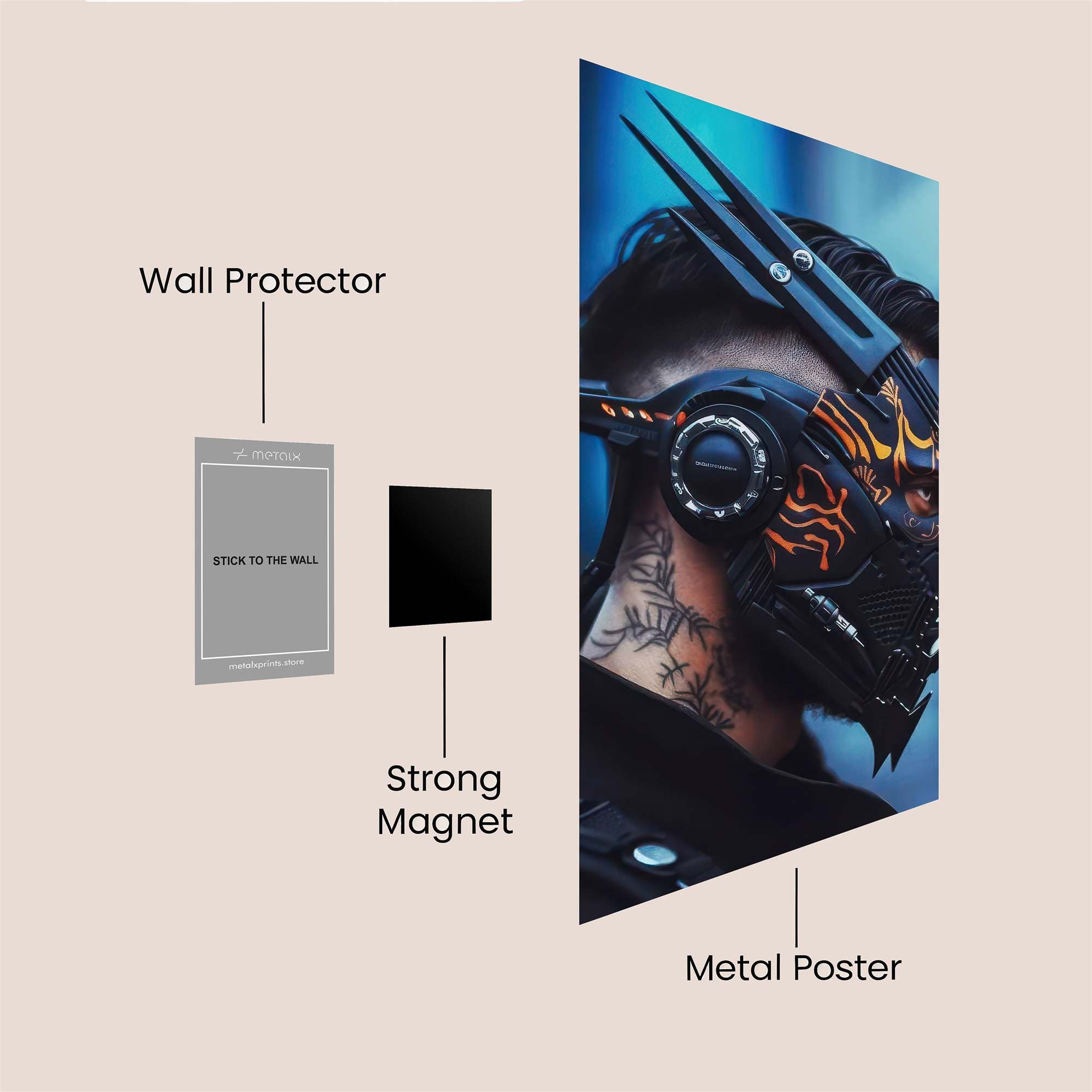 Cyberpunk Fury Safe Wall Magnetic / M