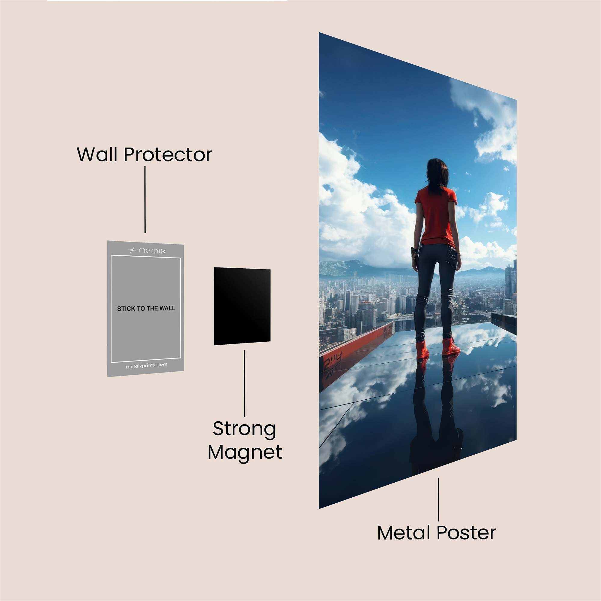 Faith Hopeful Safe Wall Magnetic / M