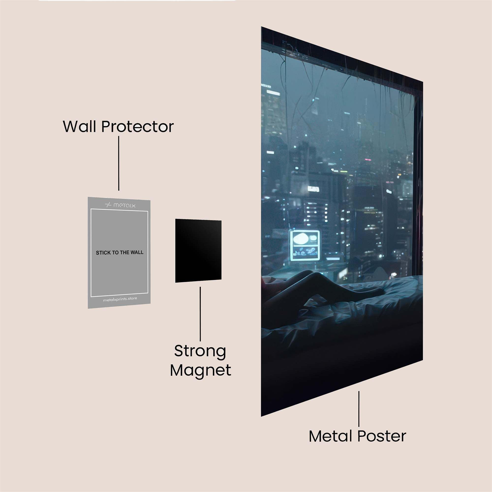 City Solitude Safe Wall Magnetic / M