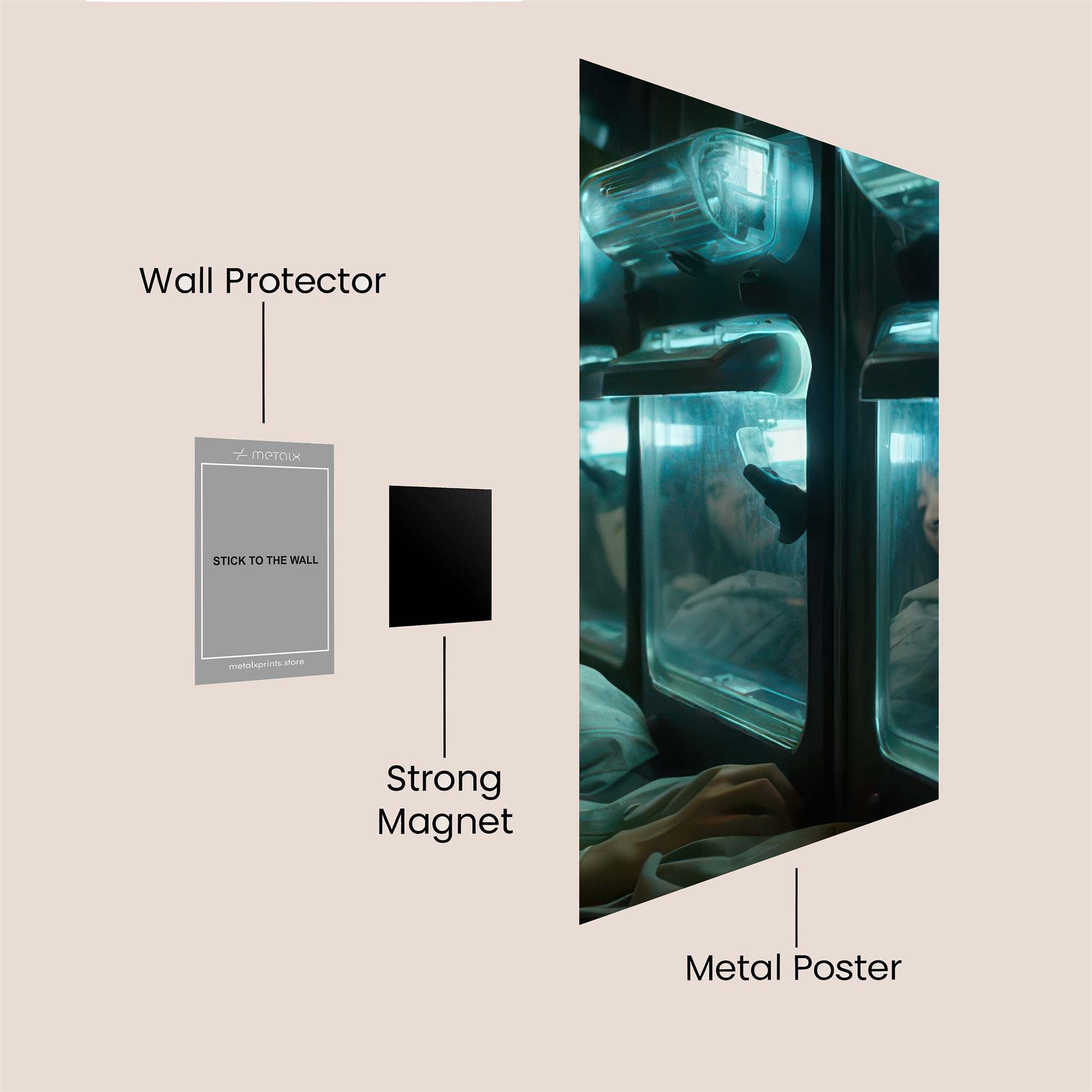 Subway Serenity Safe Wall Magnetic / M
