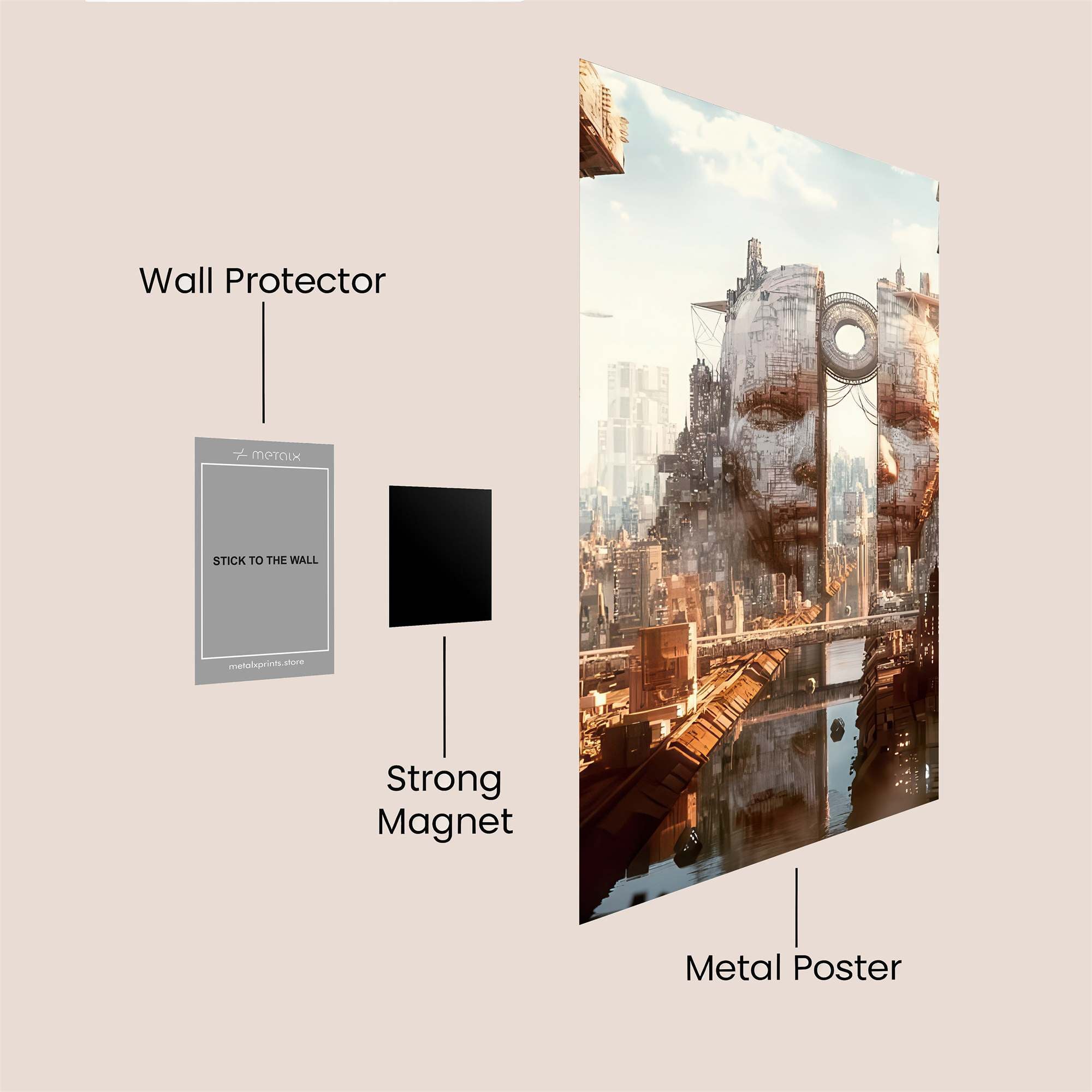 Metropolis Dreamscape Safe Wall Magnetic / M