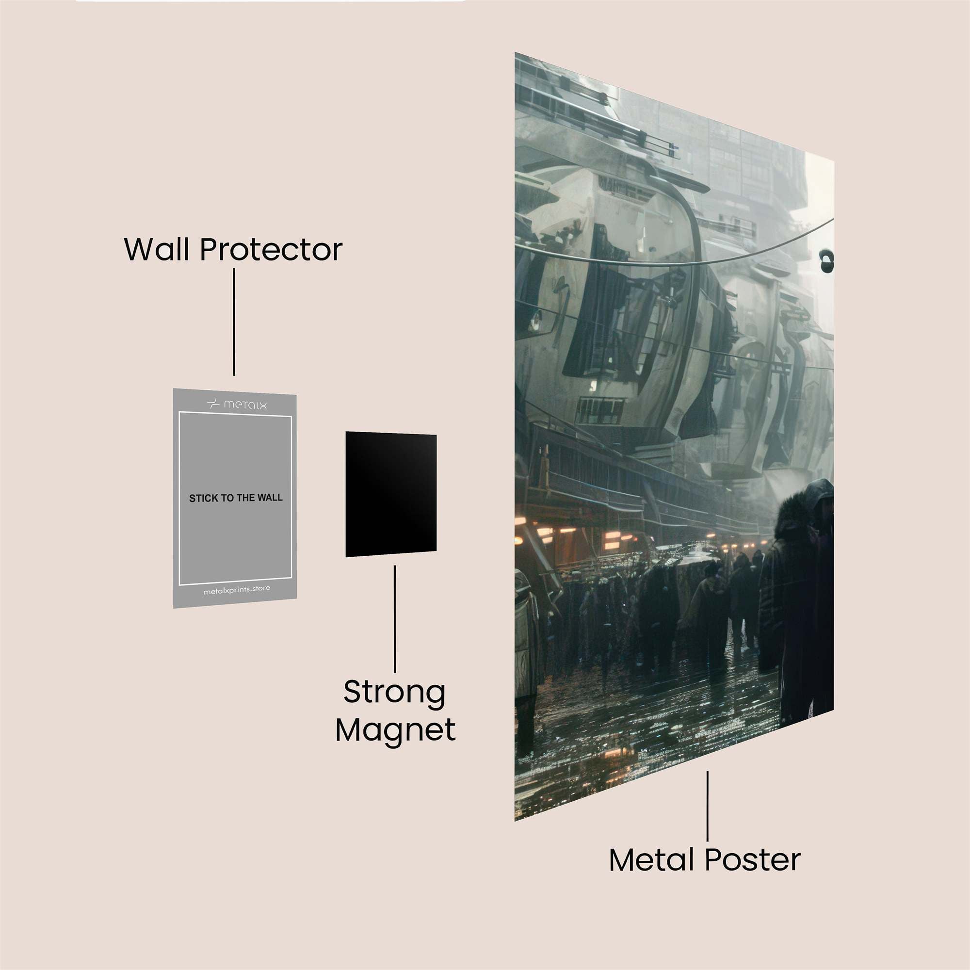 Cyberpunk Gloom Safe Wall Magnetic / M